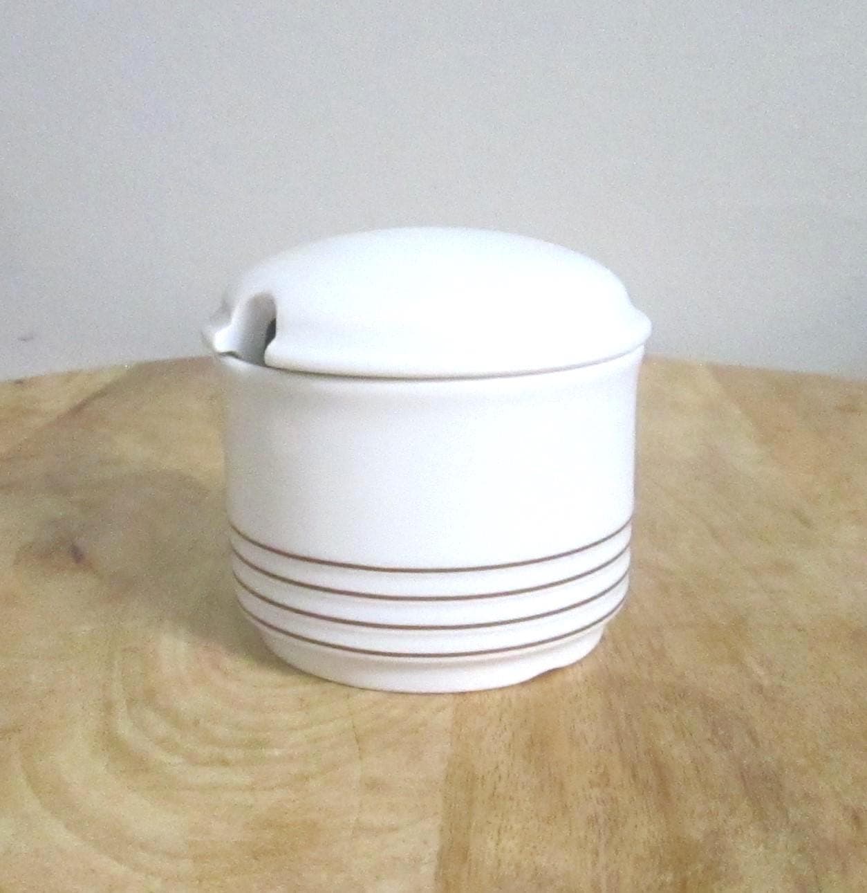 Vintage Thomas Germany Striped Sugar Bowl