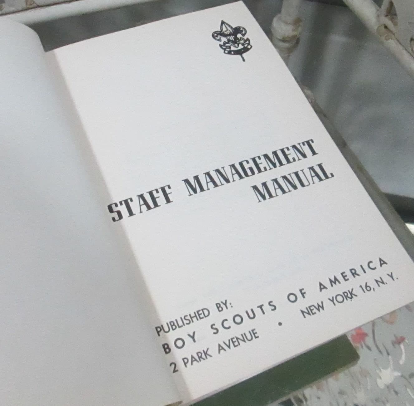 Vintage 1947 Boy Scouts Staff Management Manual, - Thumbnail 2