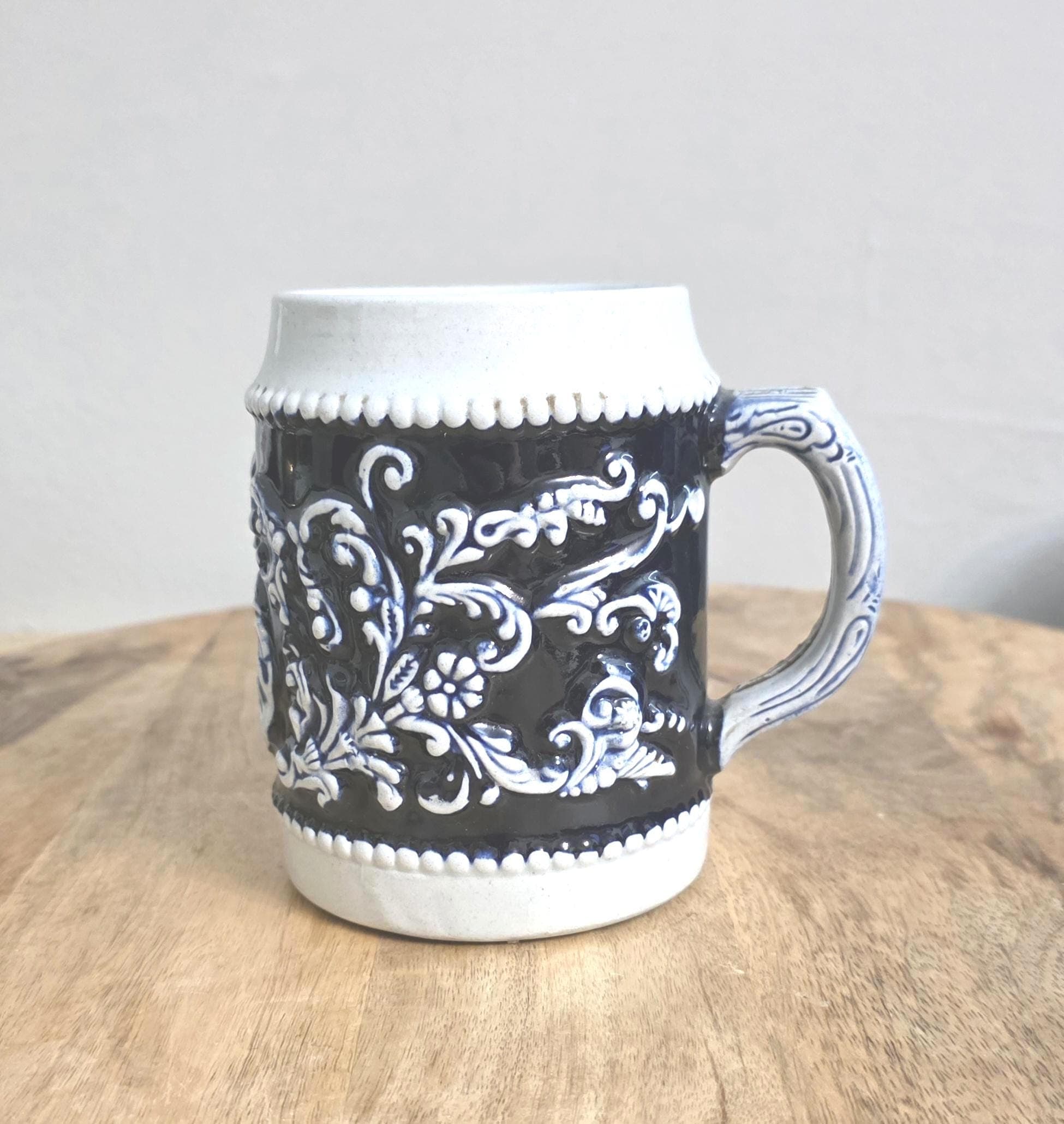 Vintage German Beer Stein Stoneware Beer Mug