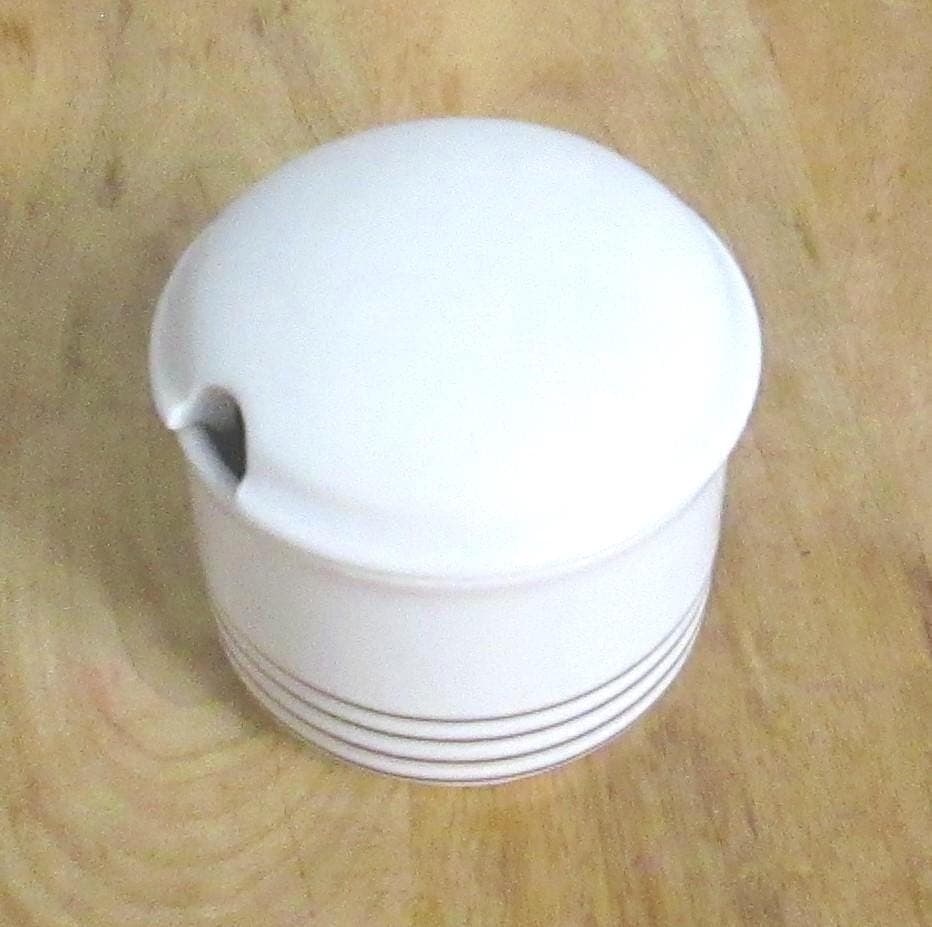 Vintage Thomas Germany Striped Sugar Bowl - Thumbnail 3