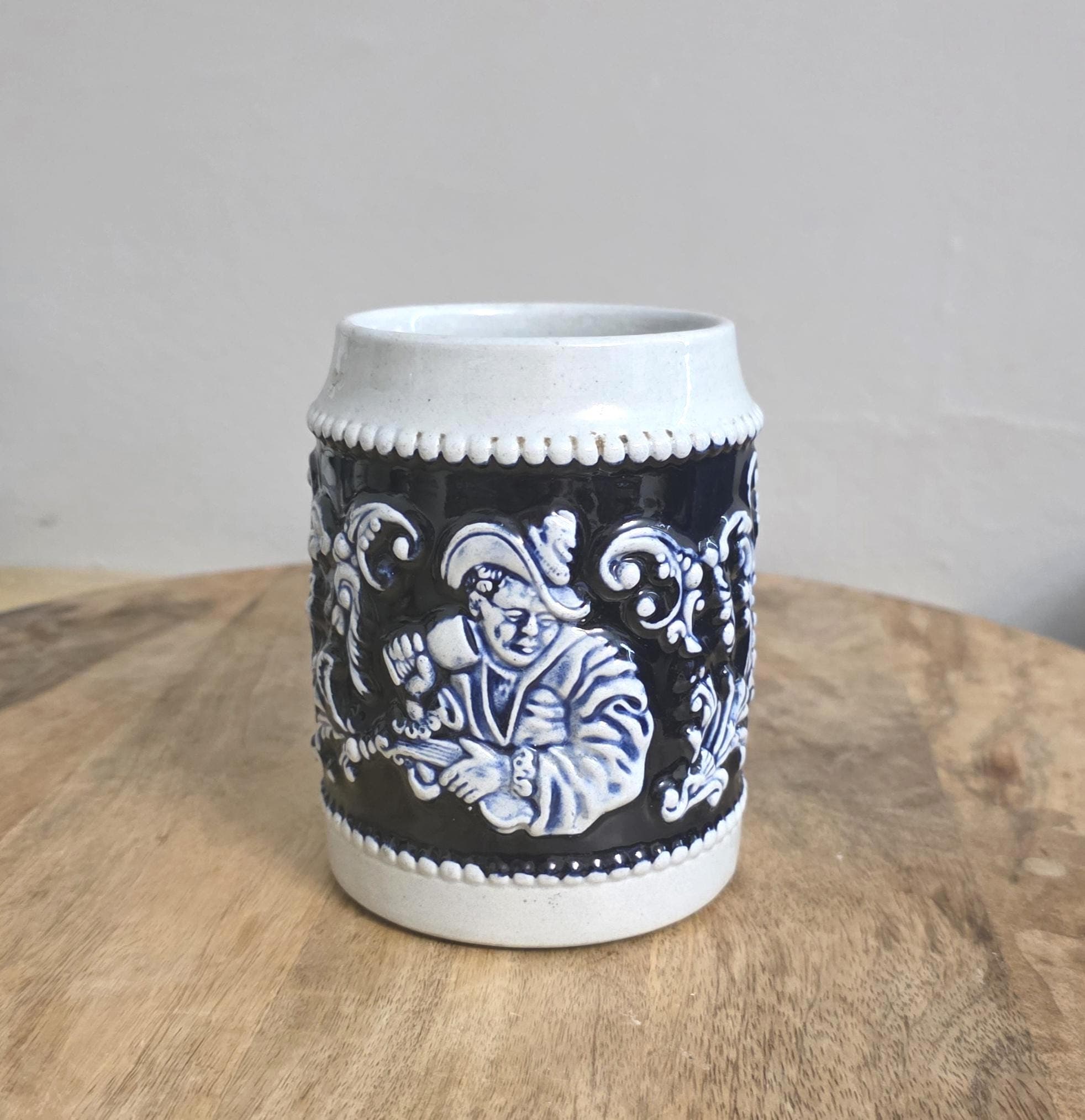 Vintage German Beer Stein Stoneware Beer Mug - Thumbnail 2