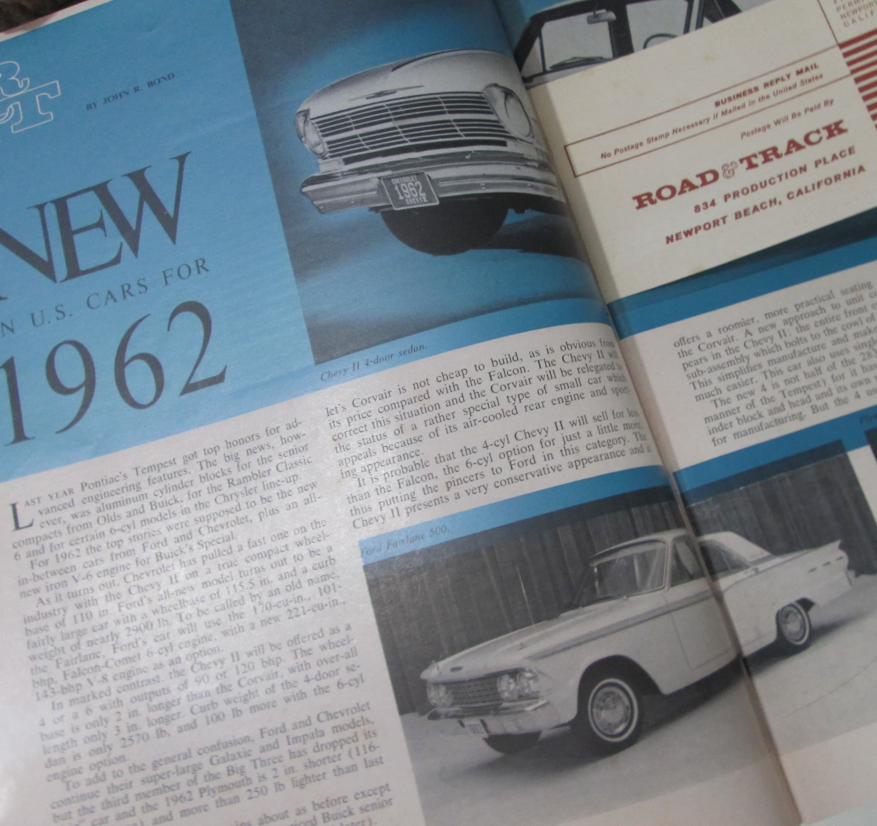 Vintage 1961 Road & Track Magazine, Buick Special Cover - Thumbnail 3