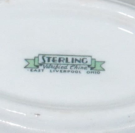 Vintage Sterling China Restaurant Ware Floral Pattern Oval Baker Dish - Thumbnail 2