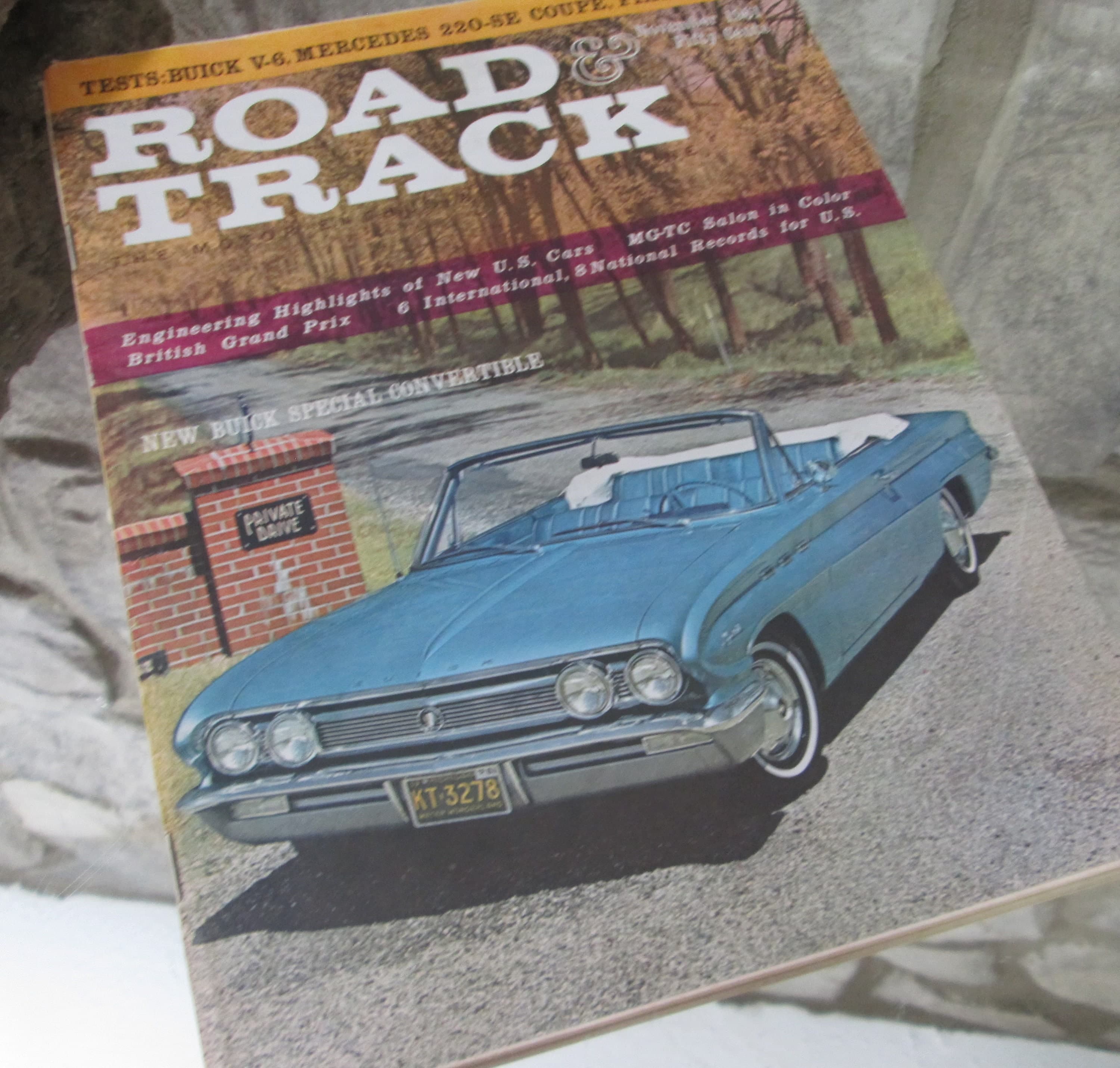 Vintage 1961 Road & Track Magazine, Buick Special Cover