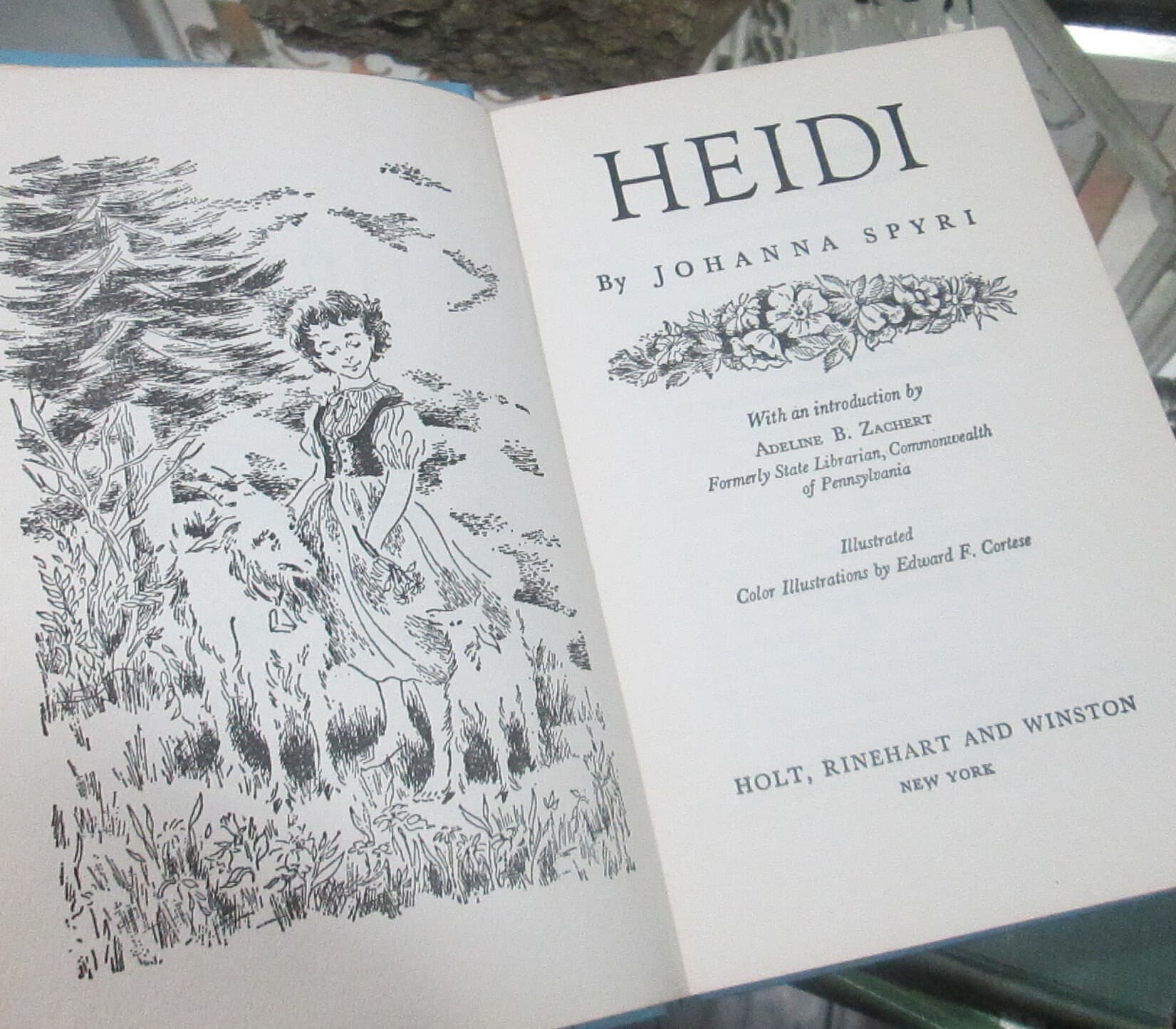 Vintage Children's Classics Edition of Heidi, 1961 - Thumbnail 3