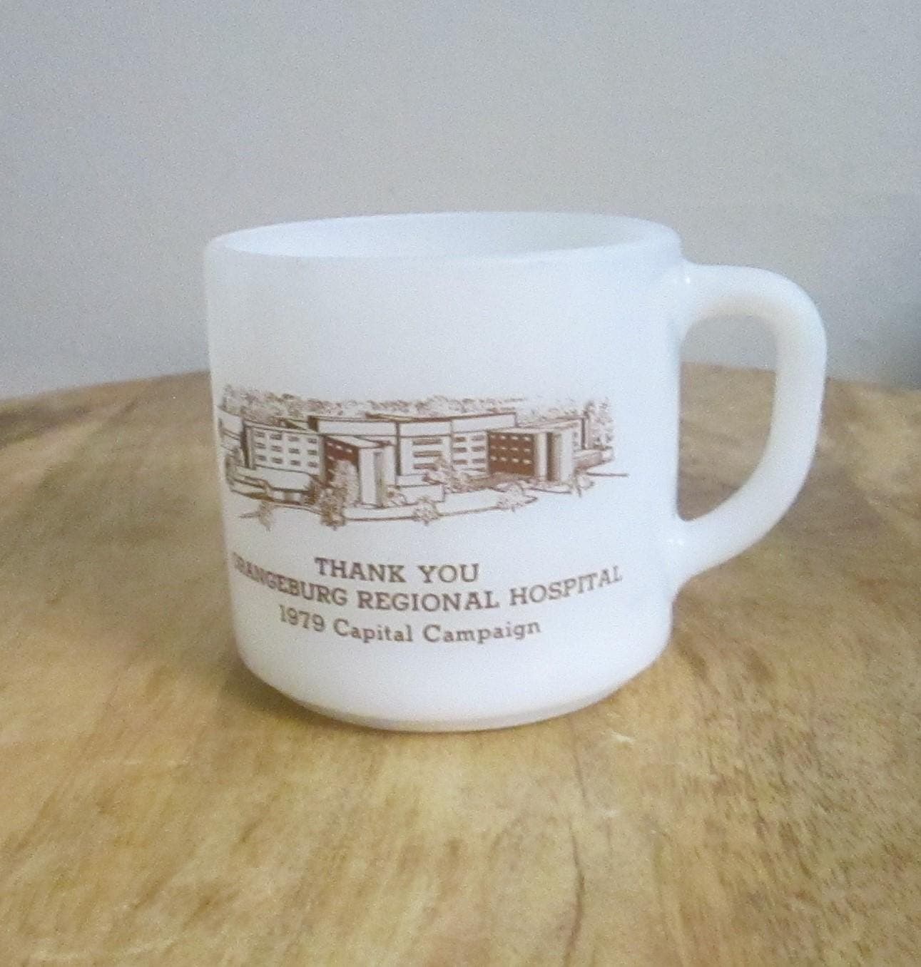 Vintage 1979 Federal Glass Orangeburg Regional Hospital Mug