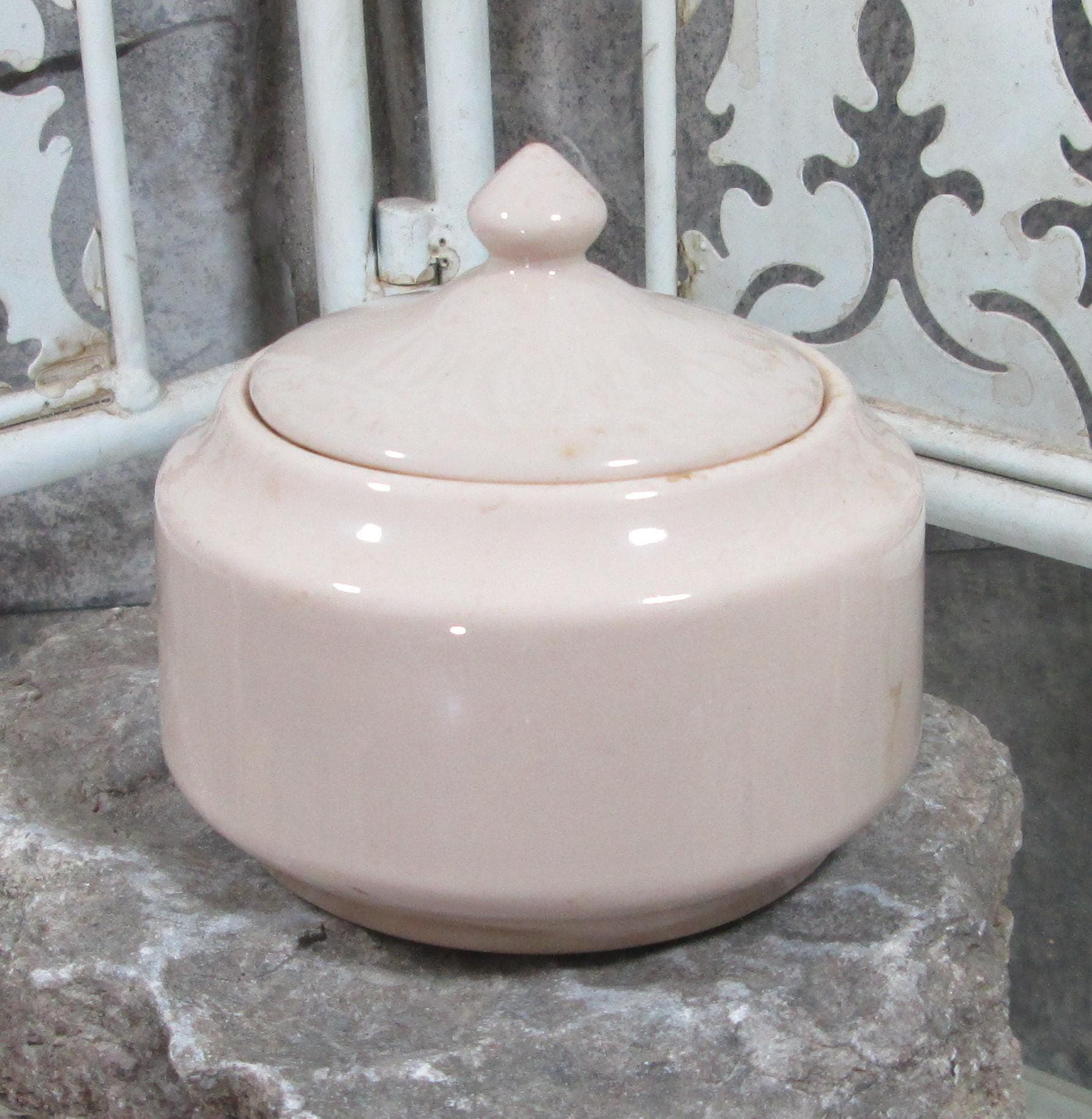 Vintage Mayer China Tan Bodied Restaurant Ware Sugar Bowl