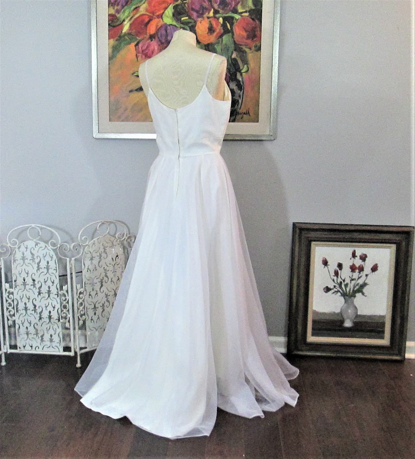 Vintage 1970's-Early 80's Wedding Dress - Thumbnail 3