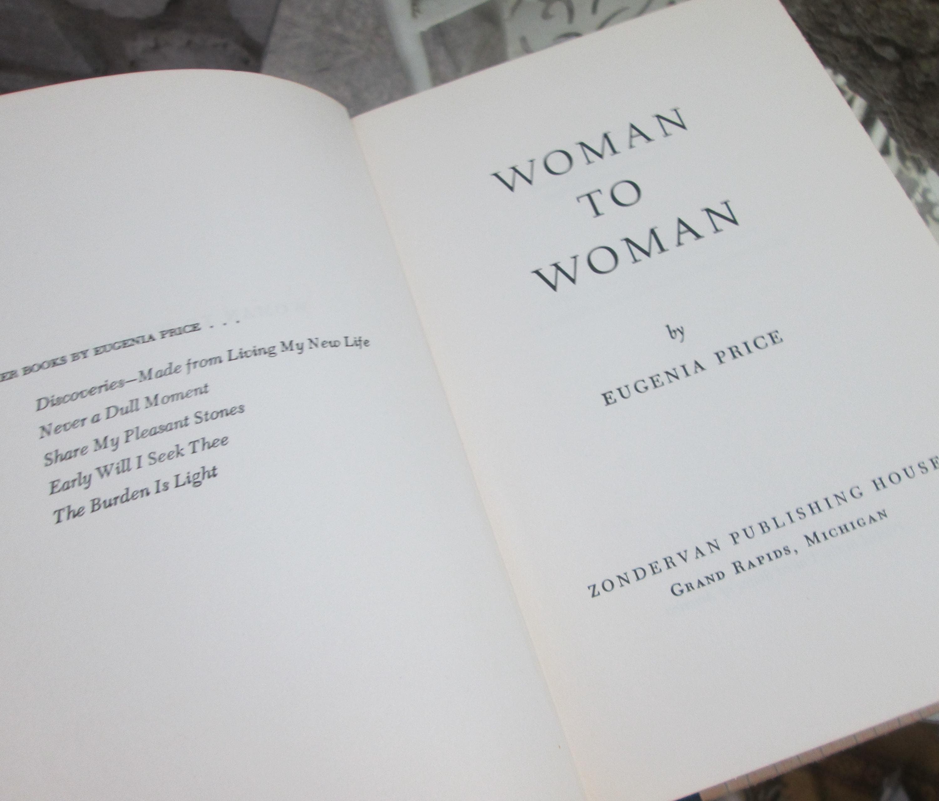Woman to Woman by Eugenia Price, 1959 Vintage Book, Christian Self-Help - Thumbnail 3