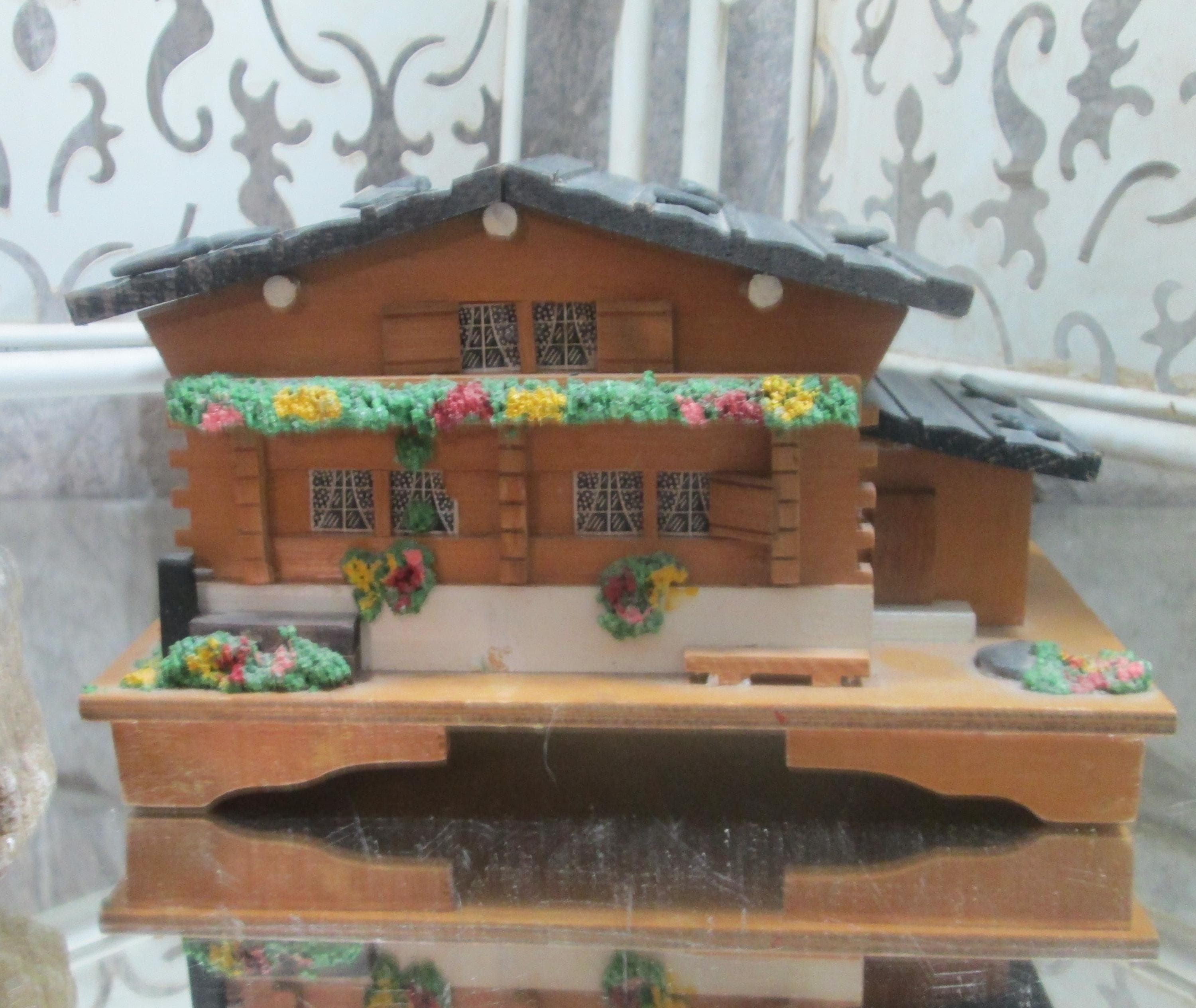 Vintage Austrian Chalet Jewelry and Music Box