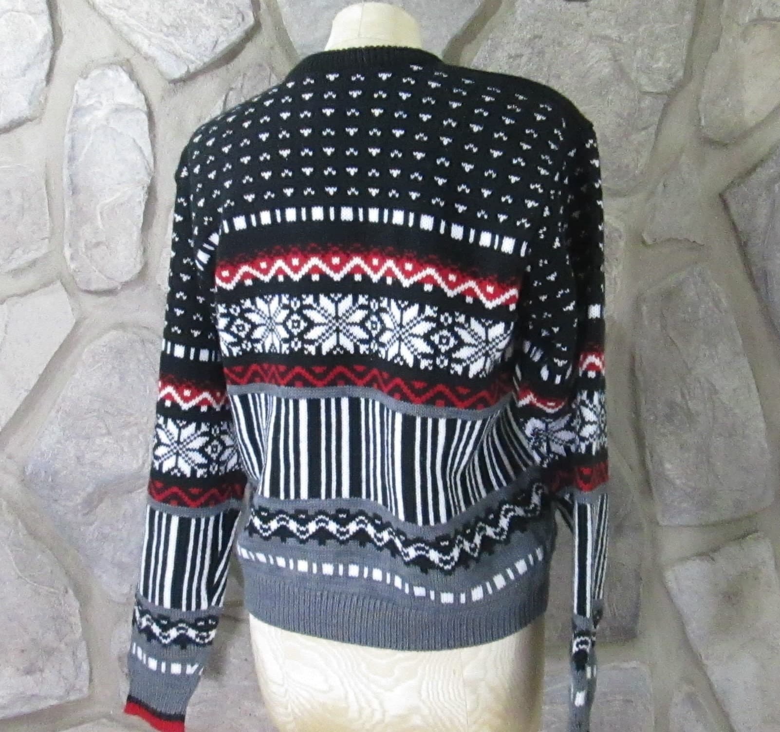 Vintage Columbia Fair Isle Style Ski Sweater - Thumbnail 2