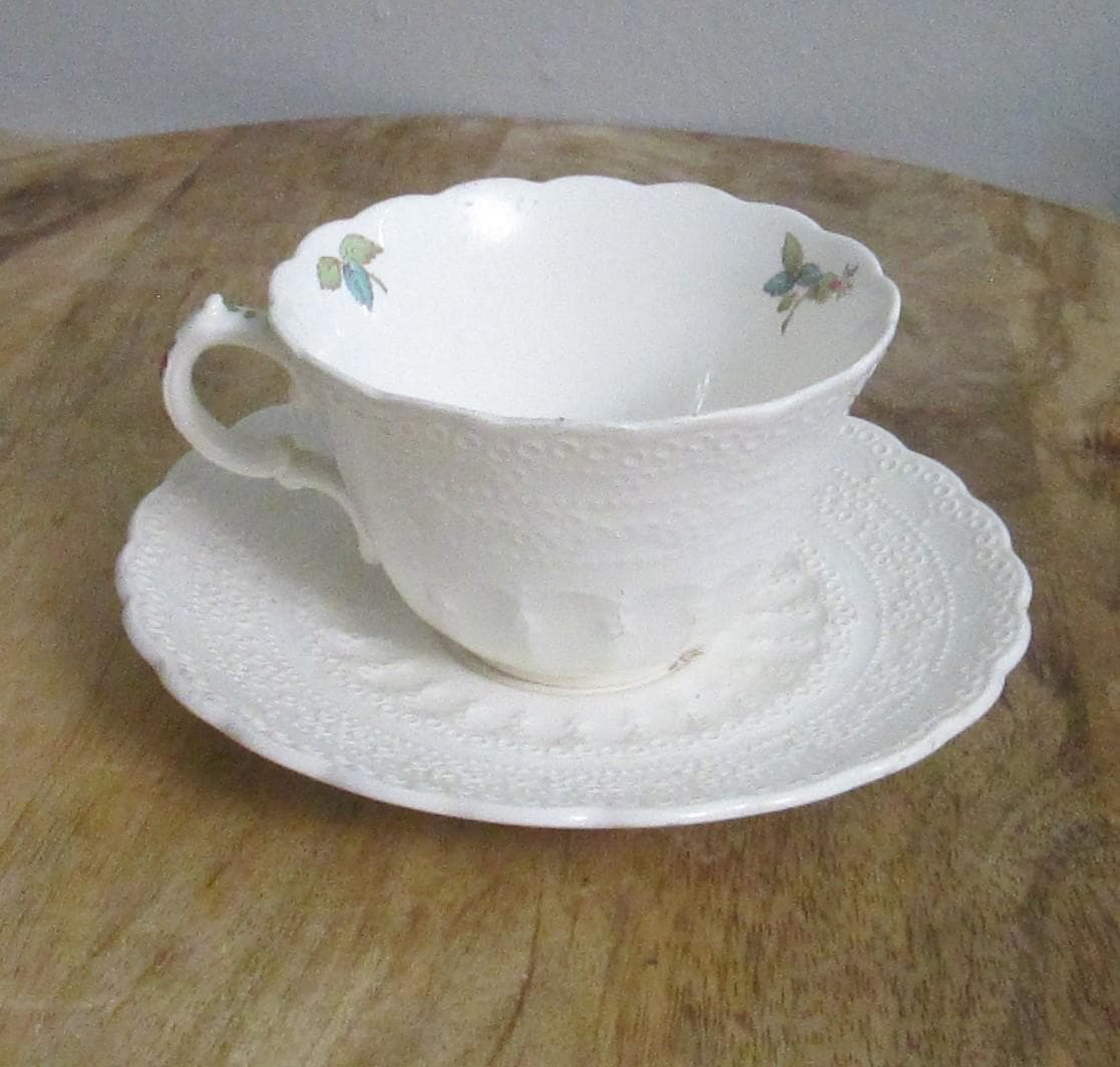 Vintage Spode China Billingsley Rose Pattern Tea Cup and Saucer - Thumbnail 2