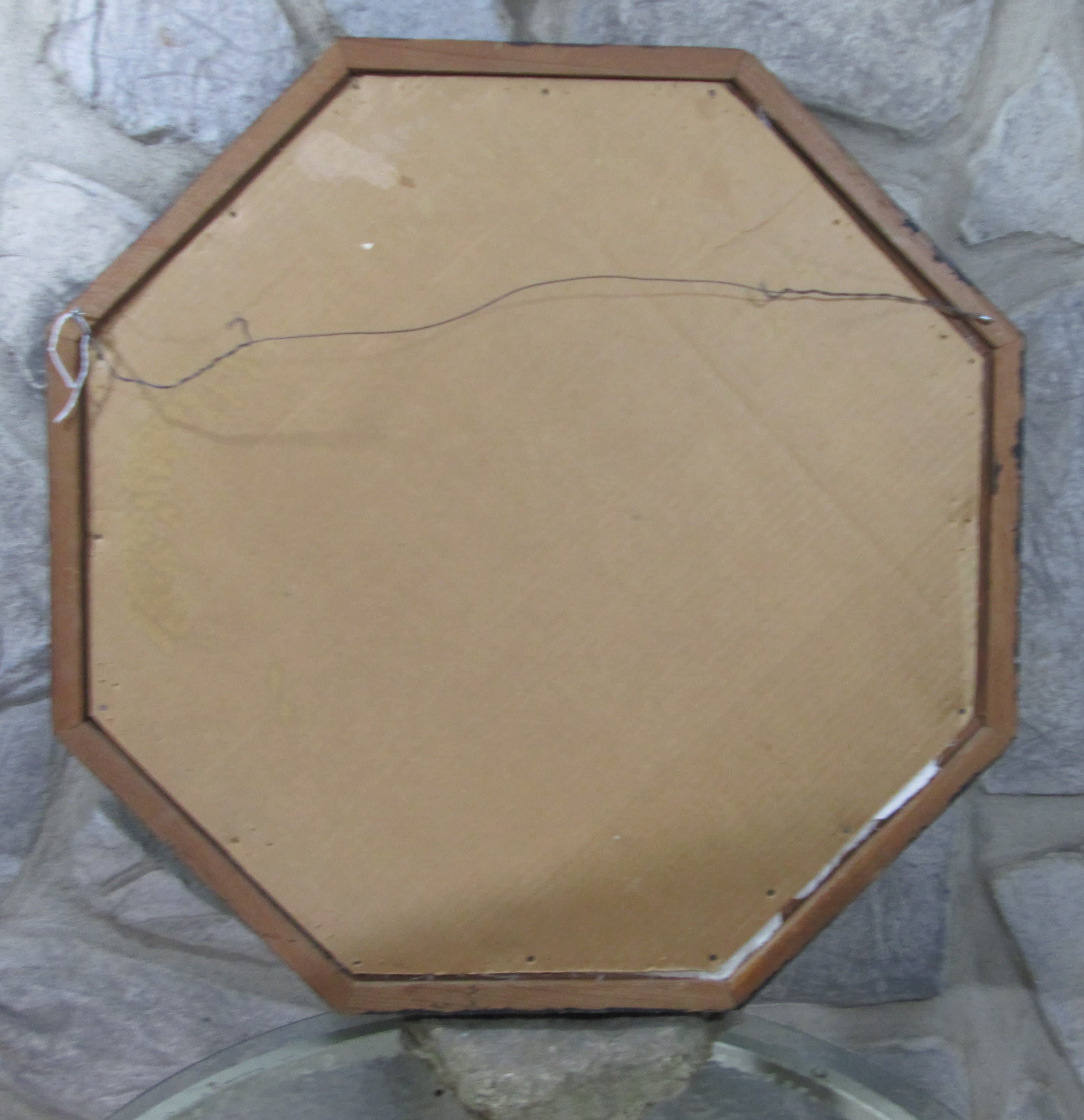 Vintage Handmade Flower Basket Quilt Wall Hanging - Thumbnail 4