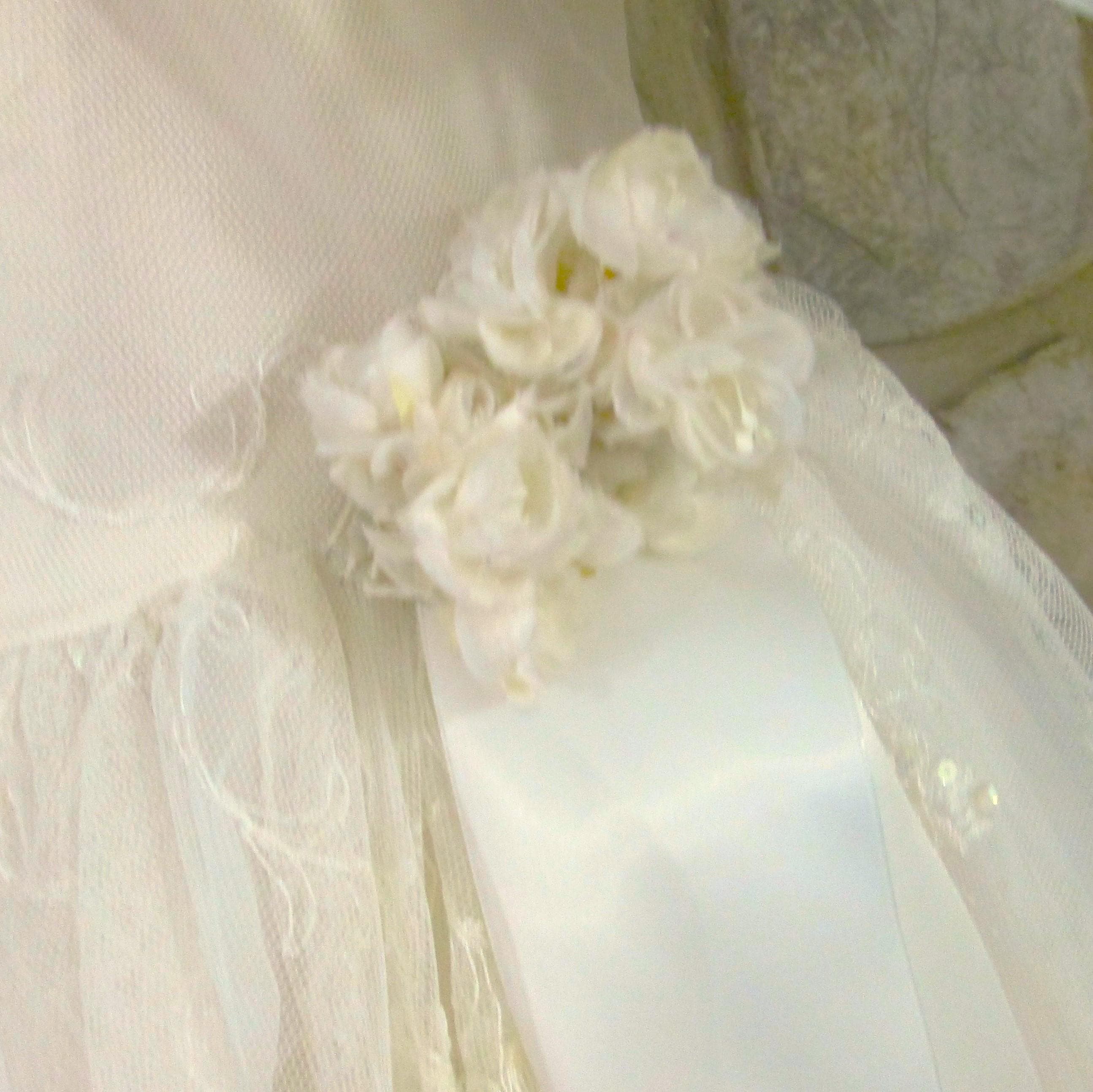 Vintage 80's Ruffled Sleeve Princess Dress - Thumbnail 4