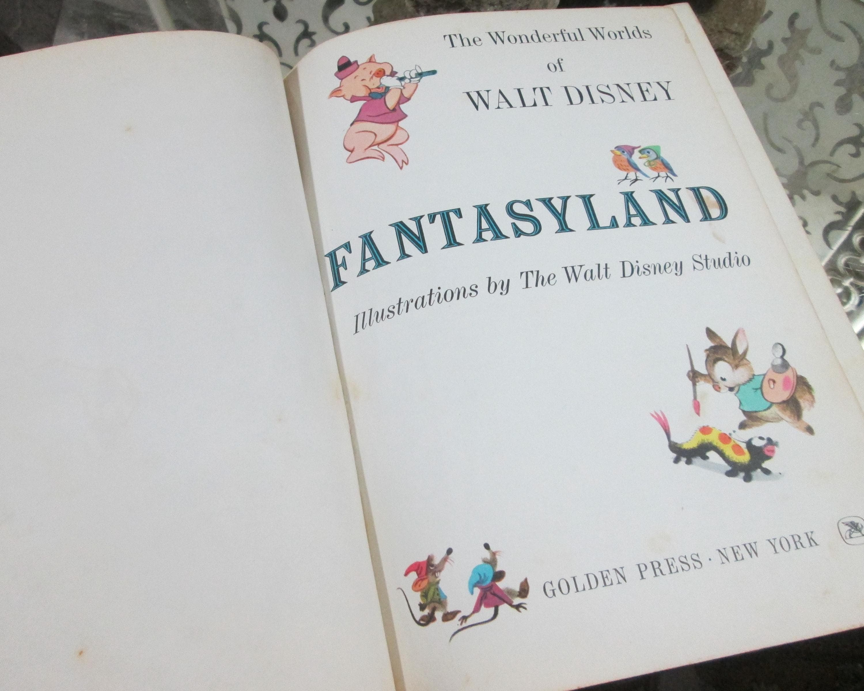 Walt Disney's Fantasyland, 1965, Vintage Children's Book - Thumbnail 3