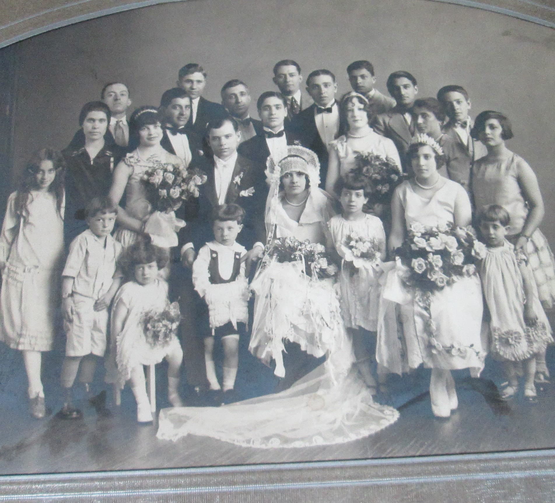 Vintage 1920's Wedding Party Photo - Thumbnail 2