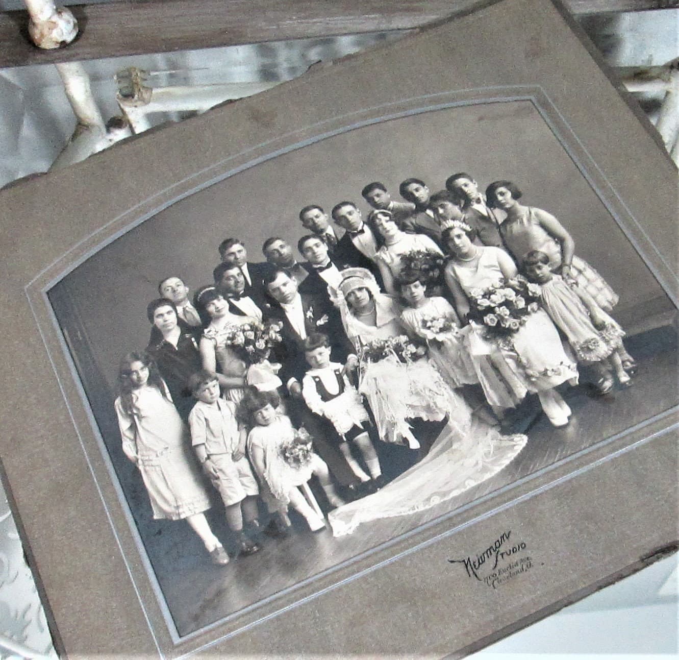 Vintage 1920's Wedding Party Photo