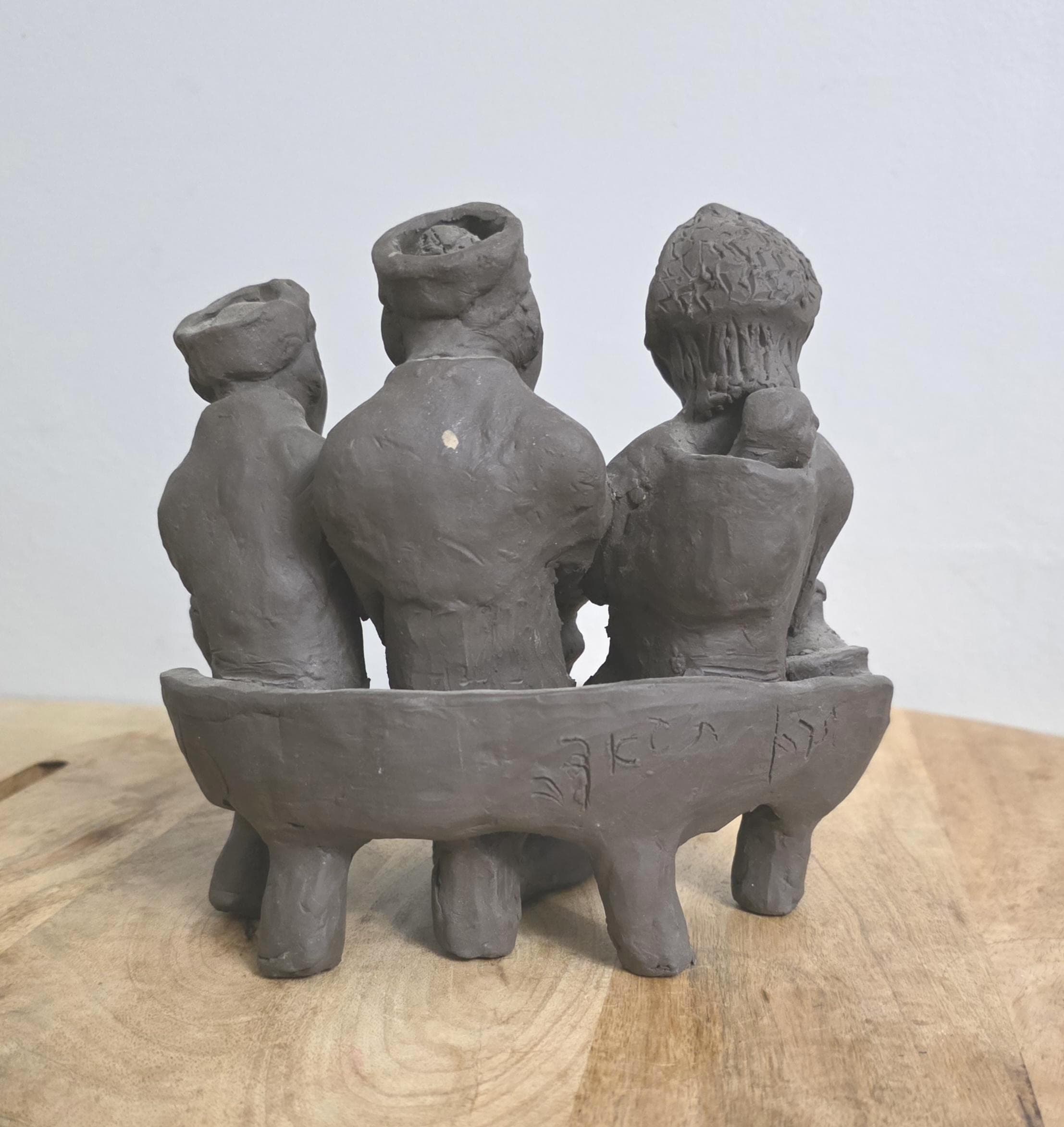 Vintage South American Peruvian Heavy Pottery Figures - Thumbnail 4