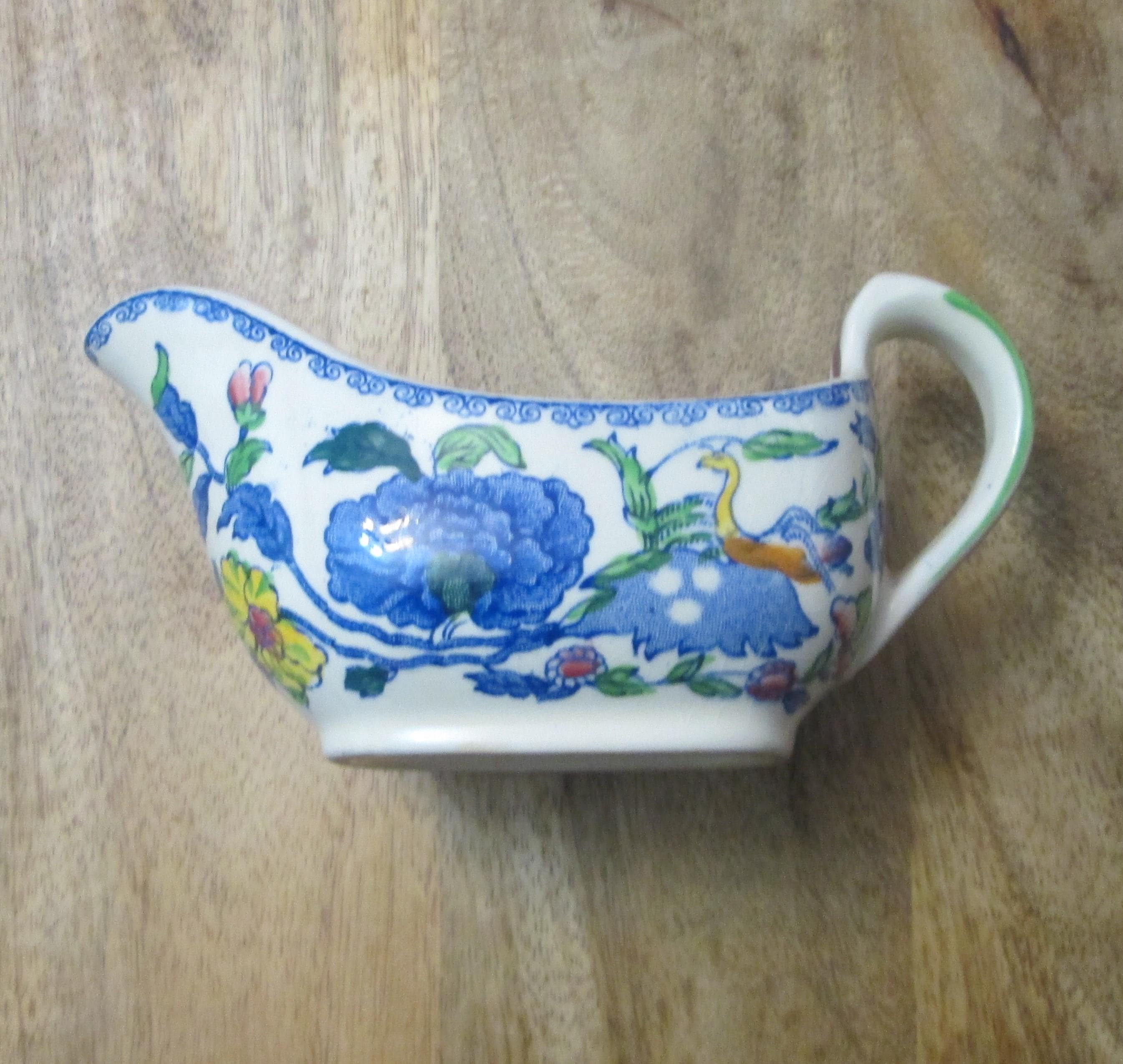 Vintage Mason's Stoneware Plantation Colonial Gravy Boat