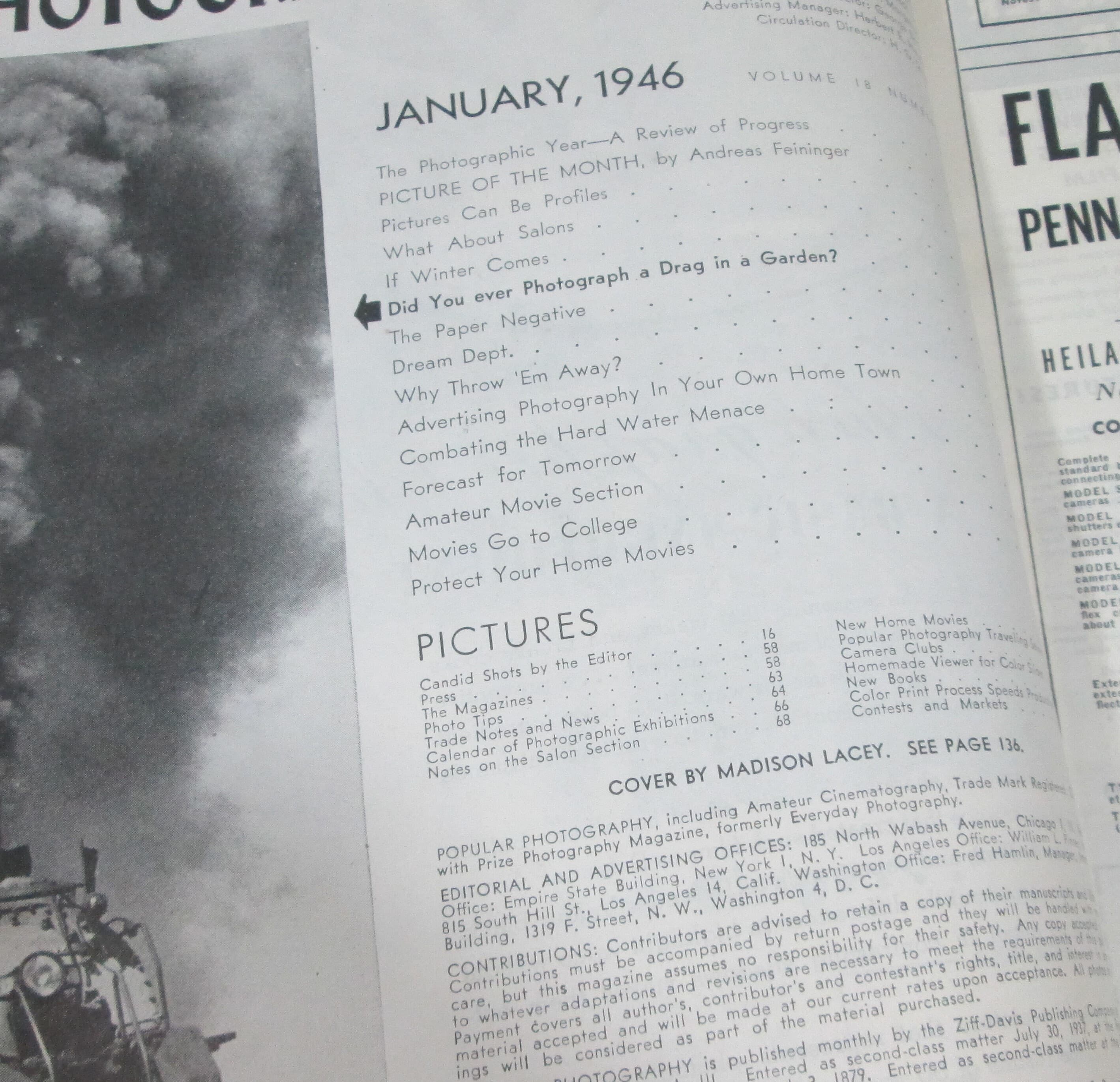 Vintage Popular Photography Magazine January 1946 - Thumbnail 2