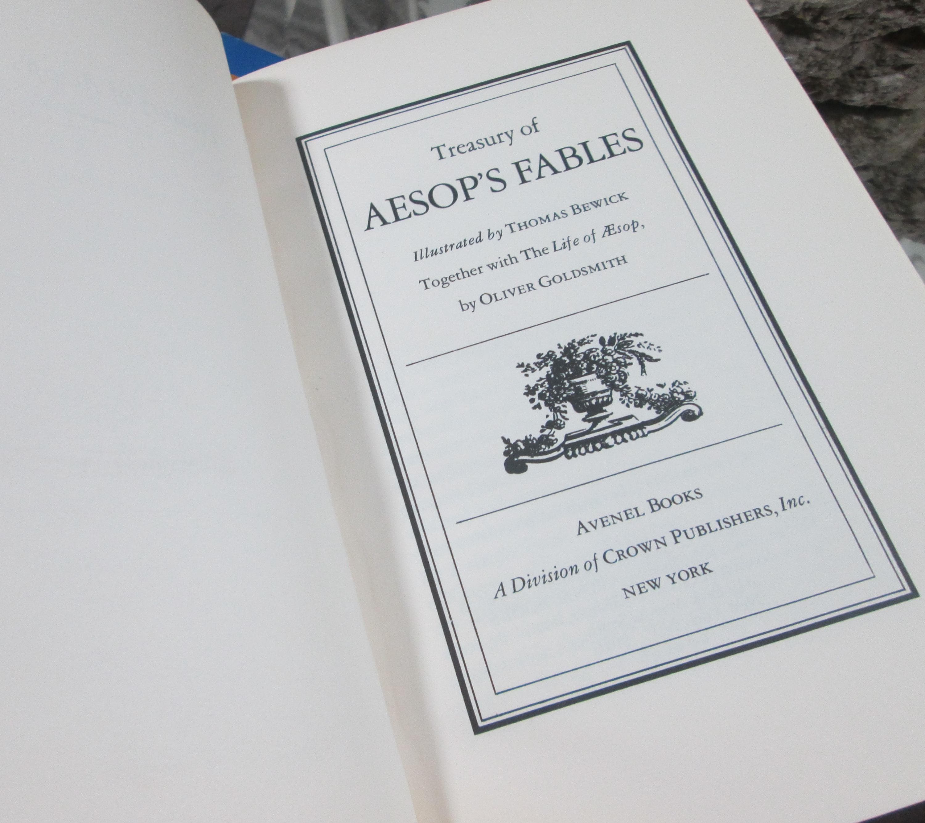 Treasury of Aesop's Fables Illustrated by Thomas Bewick, 1973, Vintage Book - Thumbnail 3