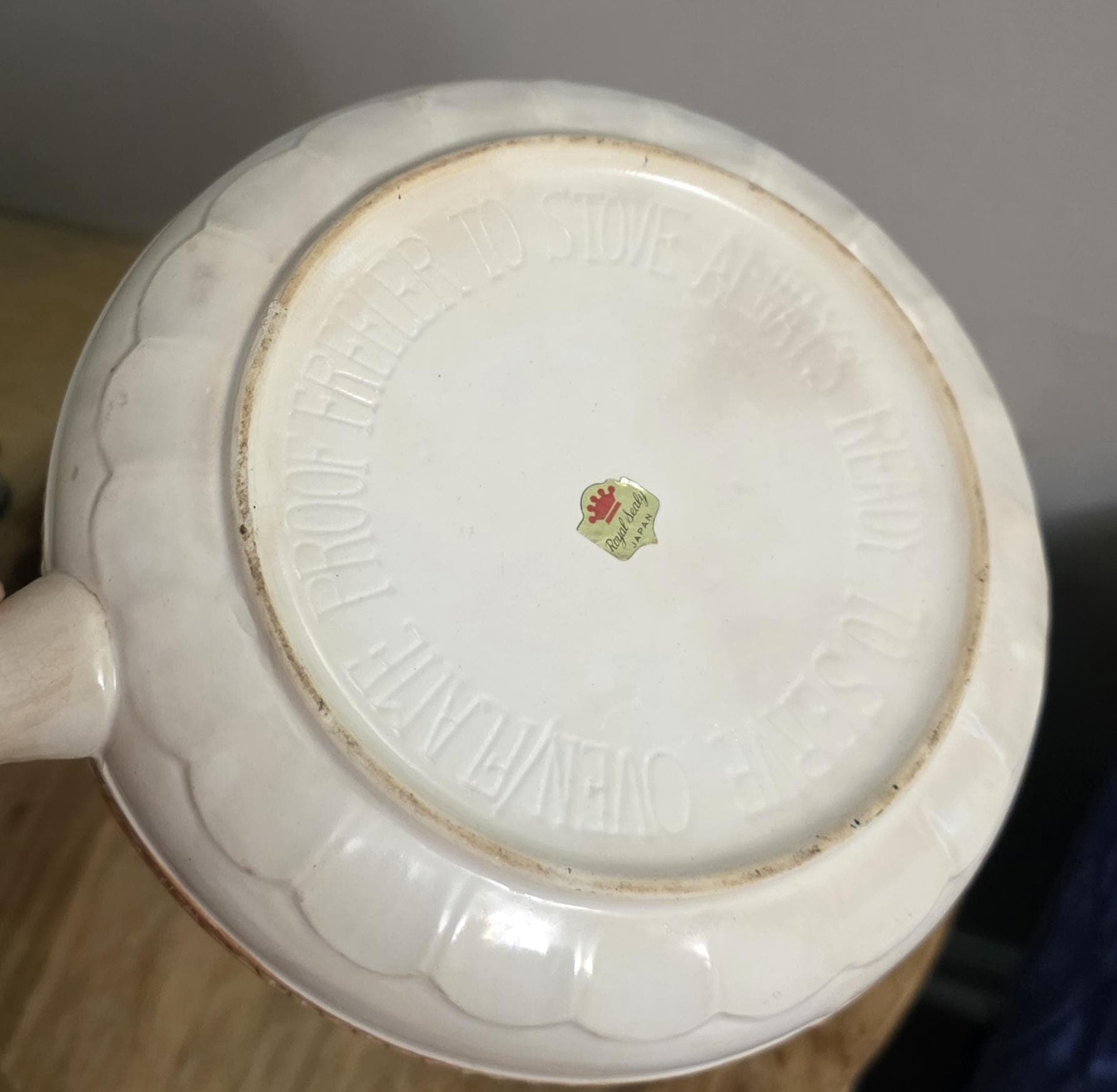 Vintage 1960s Kitchy Country Kitchen Cooking Pot - Thumbnail 3
