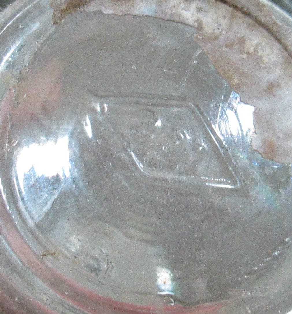 Vintage Peacock Chemical Glass Bottle - Thumbnail 2