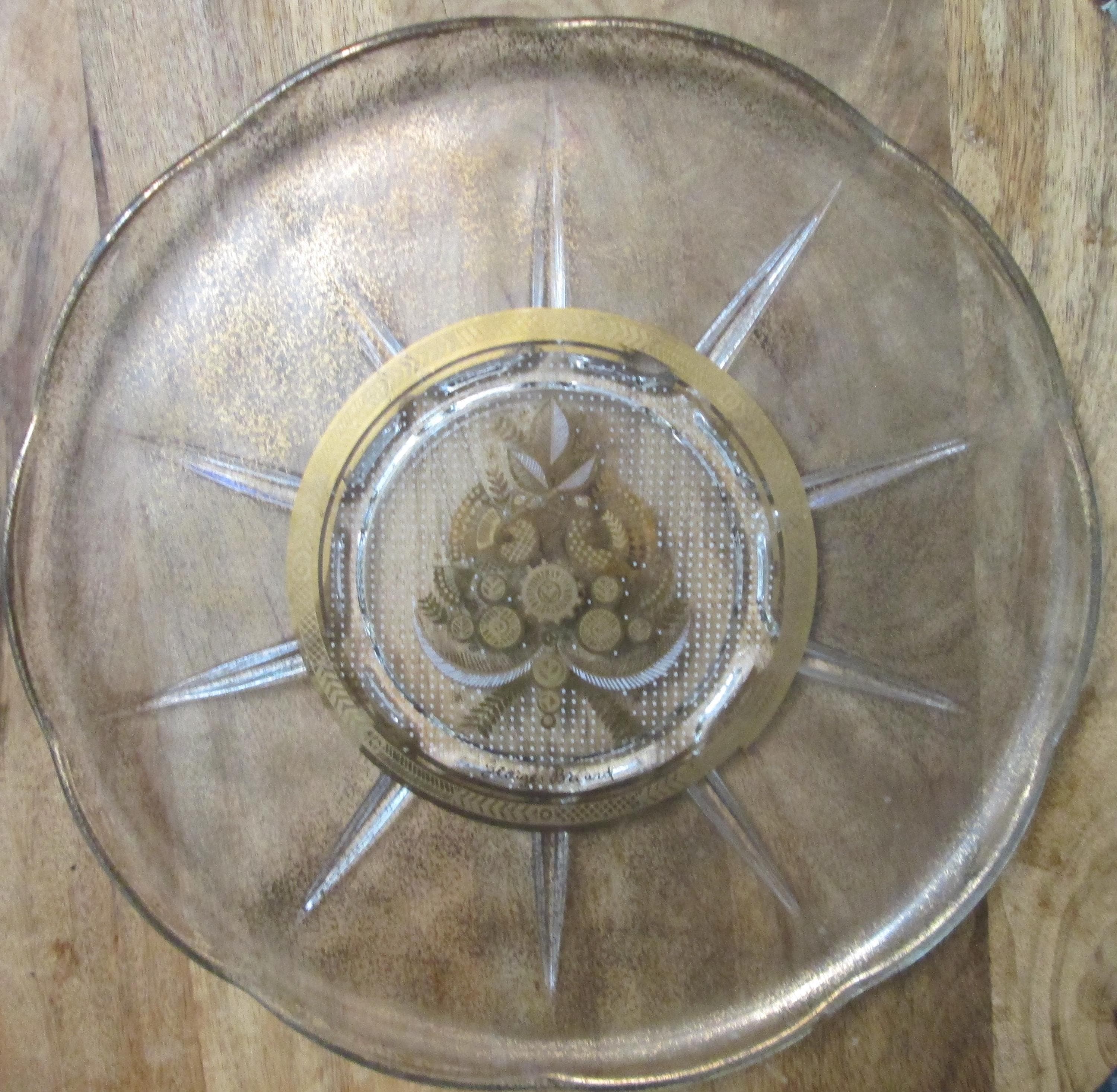 Vintage Georges Briard Gold Design Tray