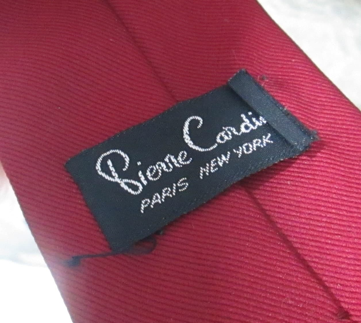 Vintage Pierre Cardin Red Necktie - Thumbnail 2