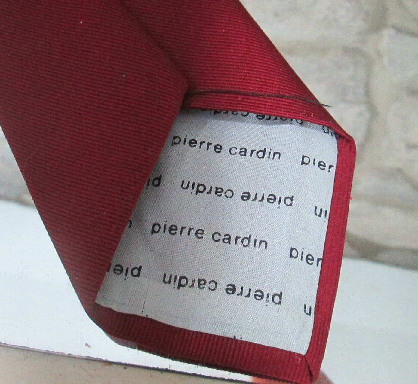 Vintage Pierre Cardin Red Necktie - Thumbnail 3