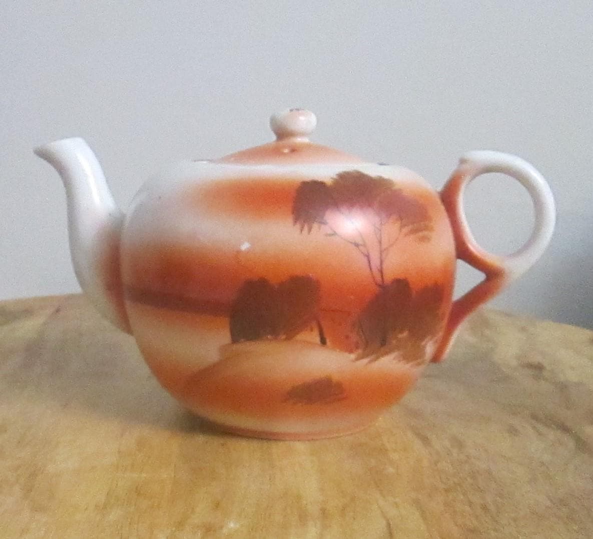 Vintage Japanese Handpainted Teapot