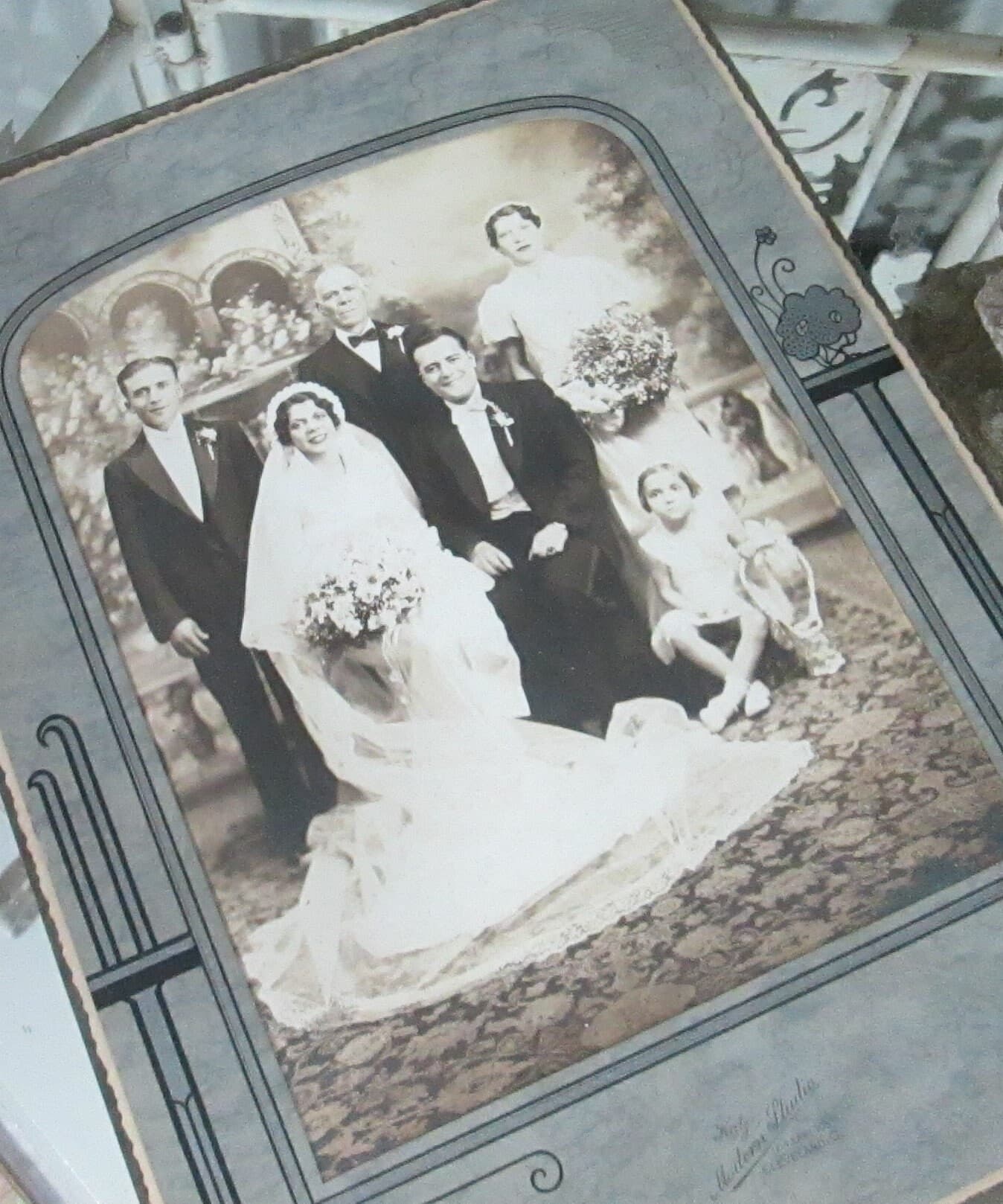 Vintage 1930's Wedding Photo