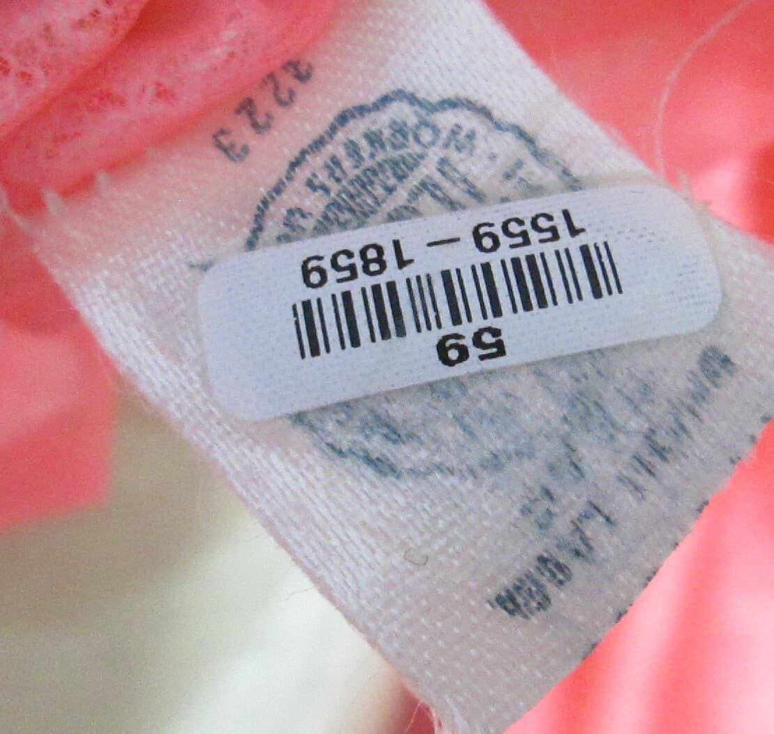 Vintage 1960's Pink Sheer & Lace Negligee Robe - Thumbnail 5