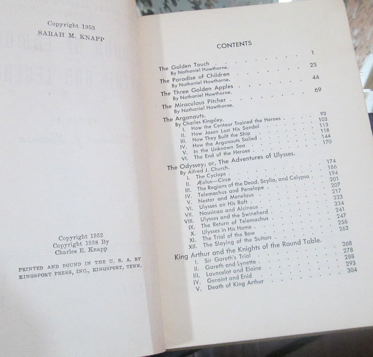 Vintage Book: A Book of famous Myths and Legends, 1953 - Thumbnail 4