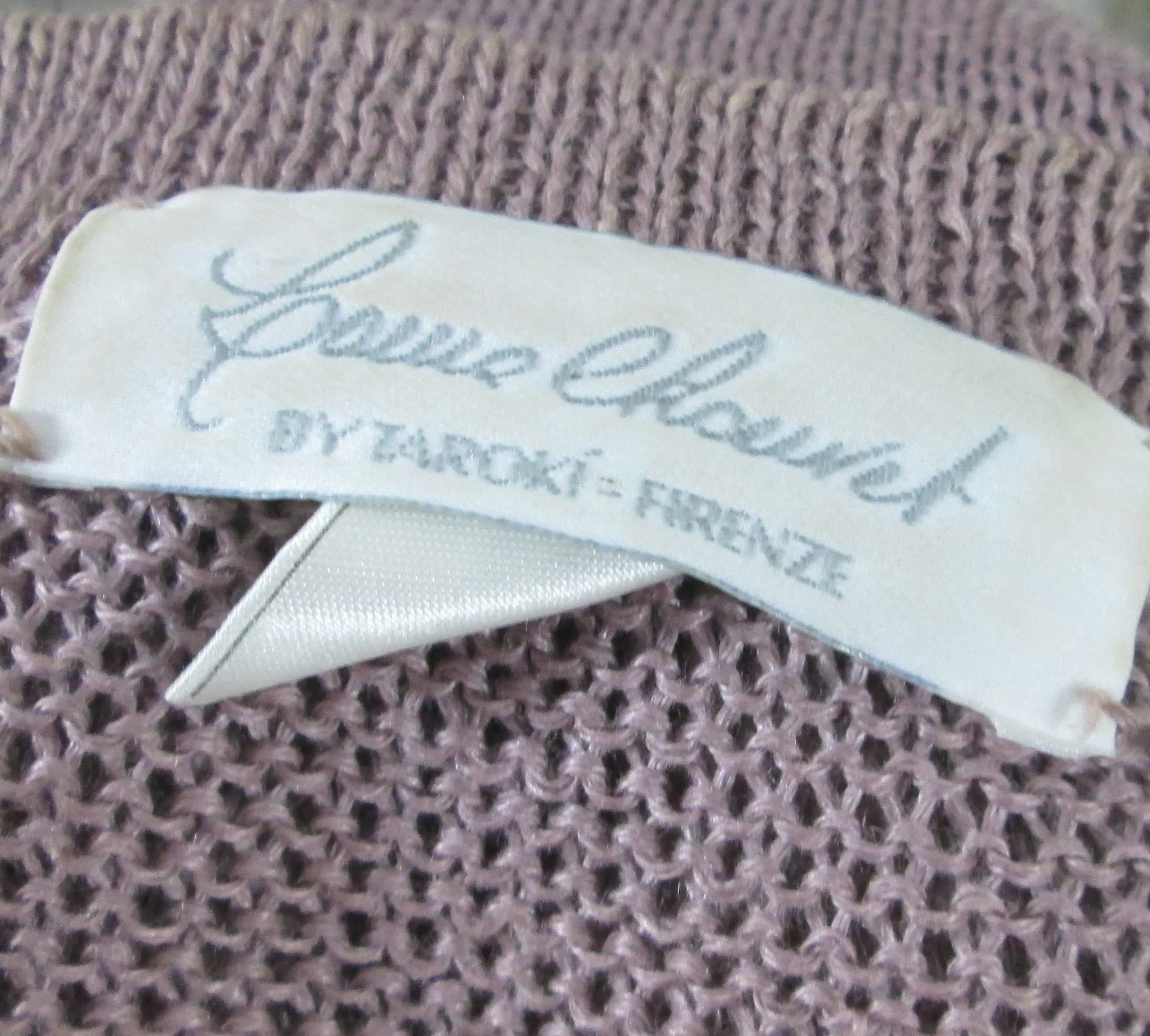 Vintage 1980's Italian Linen Louis Chouret by Taroki Cardigan - Thumbnail 3