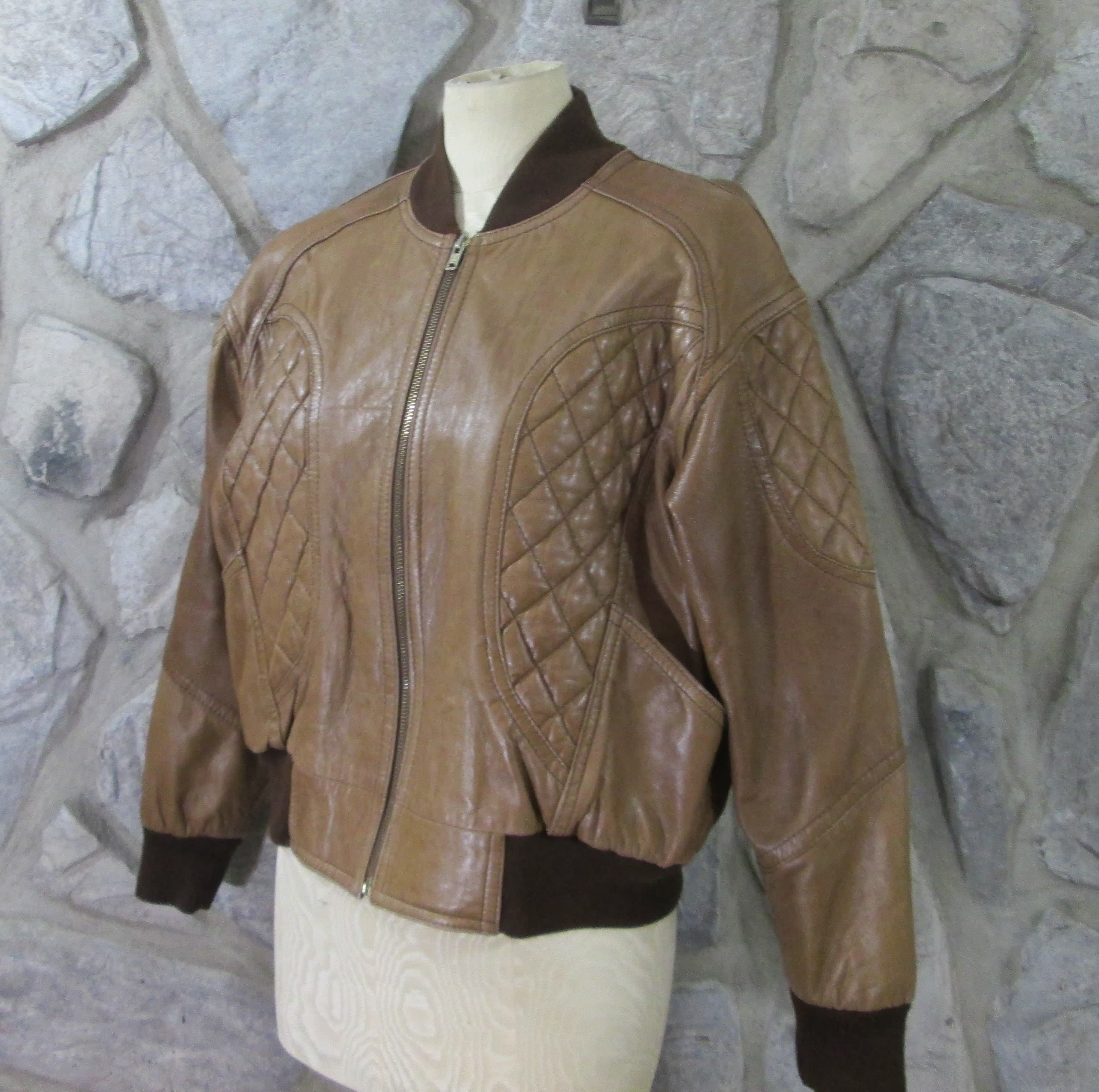 Vintage Sebastian of Spain Leather Bomber Jacket