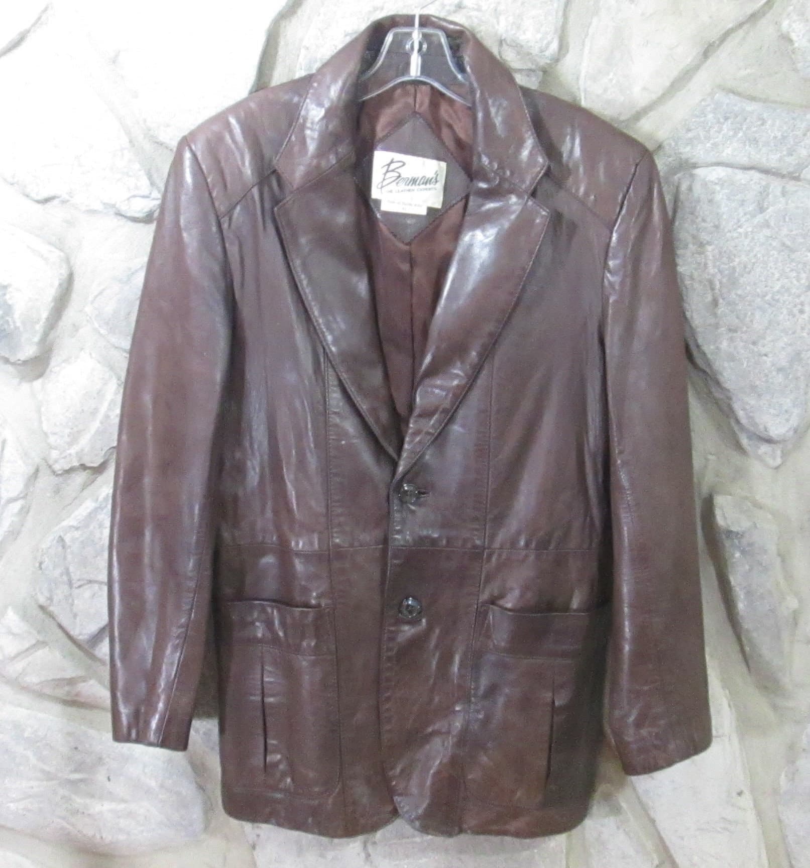 Vintage 1970's Brown Leather Jacket