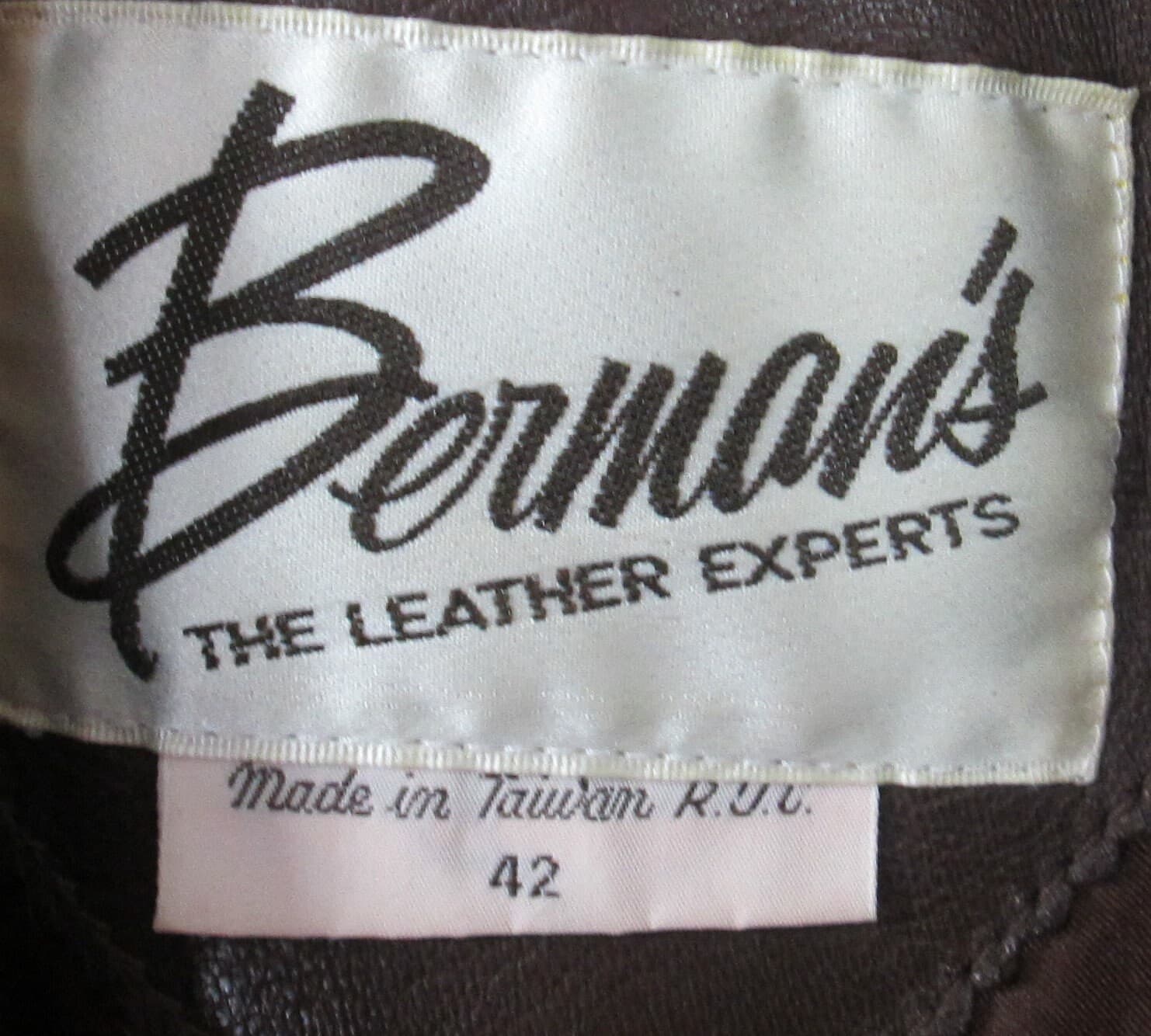 Vintage 1970's Brown Leather Jacket - Thumbnail 3