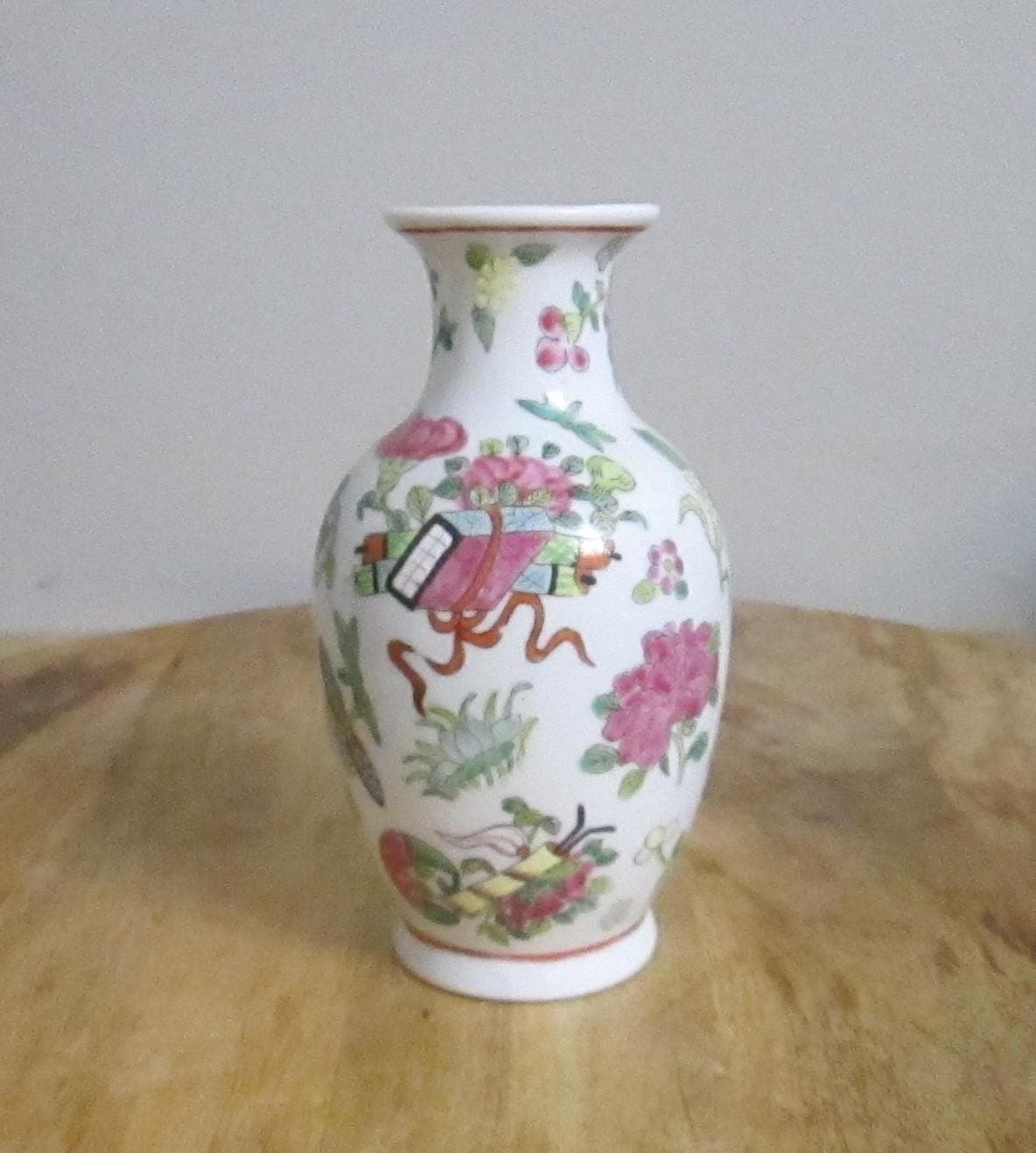 Vintage House of Global Art Chinese Enamel Vase