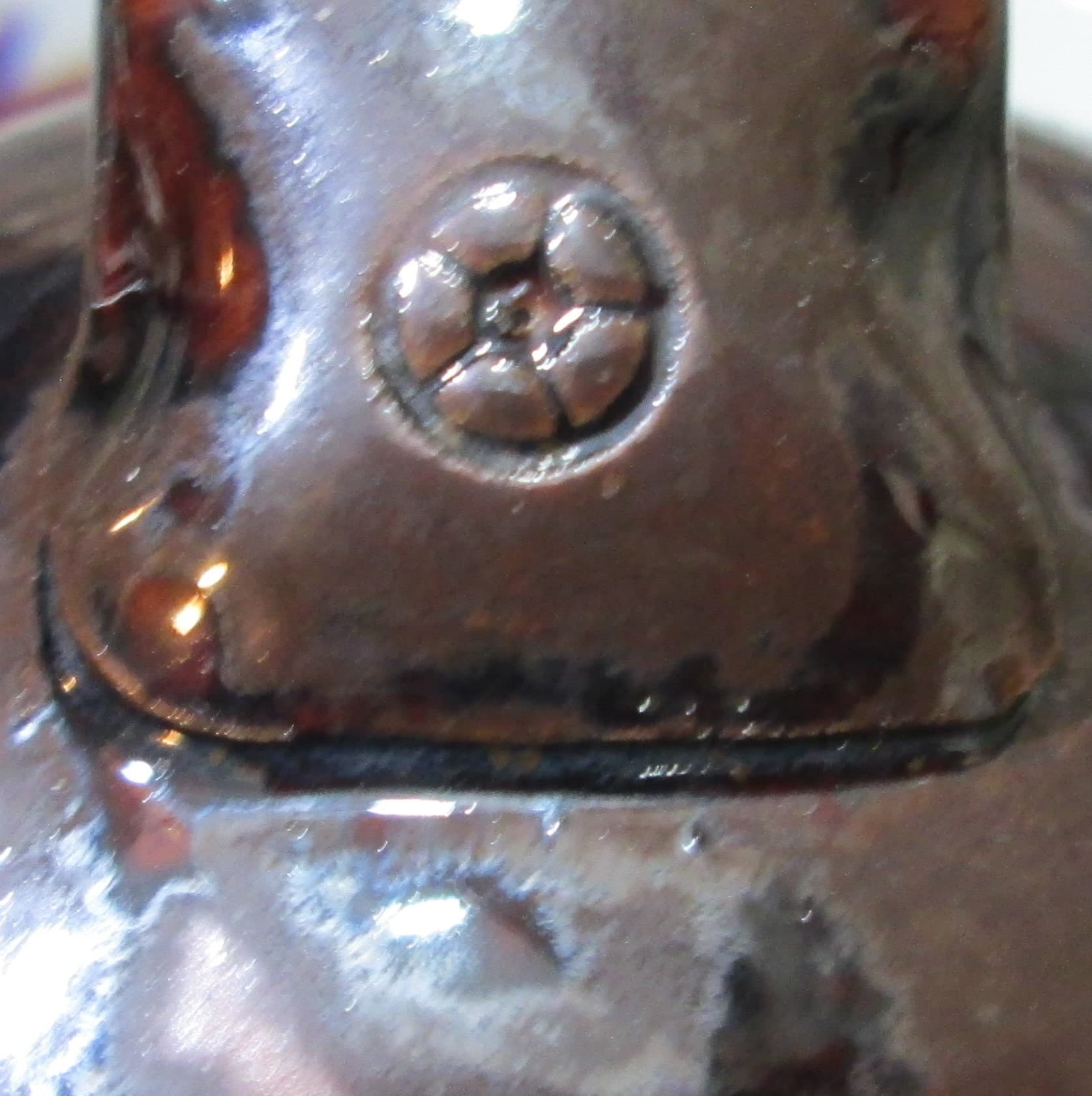 Vintage Brown Glaze Arts & Crafts Teapot - Thumbnail 3