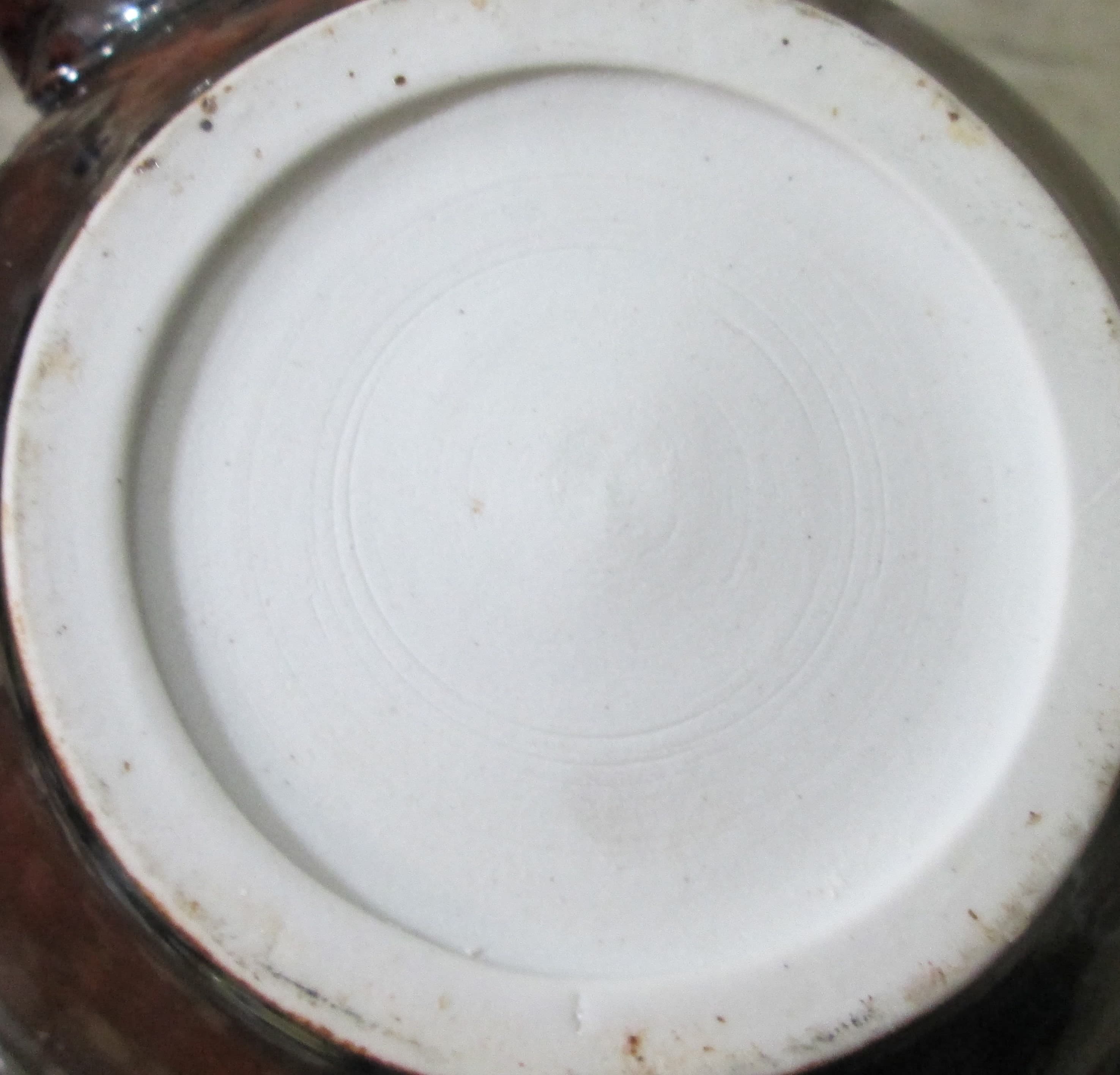 Vintage Brown Glaze Arts & Crafts Teapot - Thumbnail 4