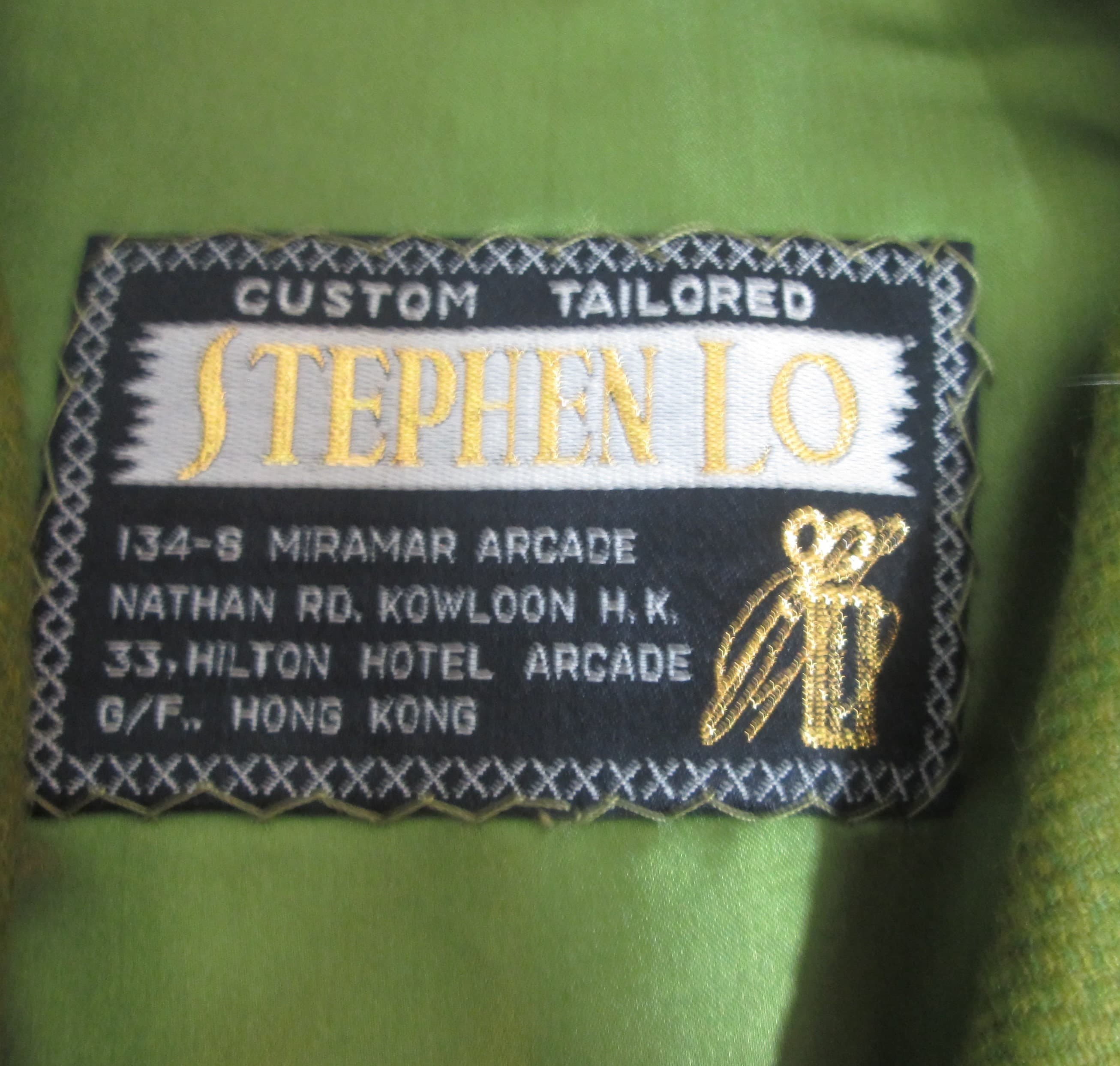 Vintage 1960's Stephen Lo Hilton Hotel Hong Kong Boutique Suit Jacket - Thumbnail 3
