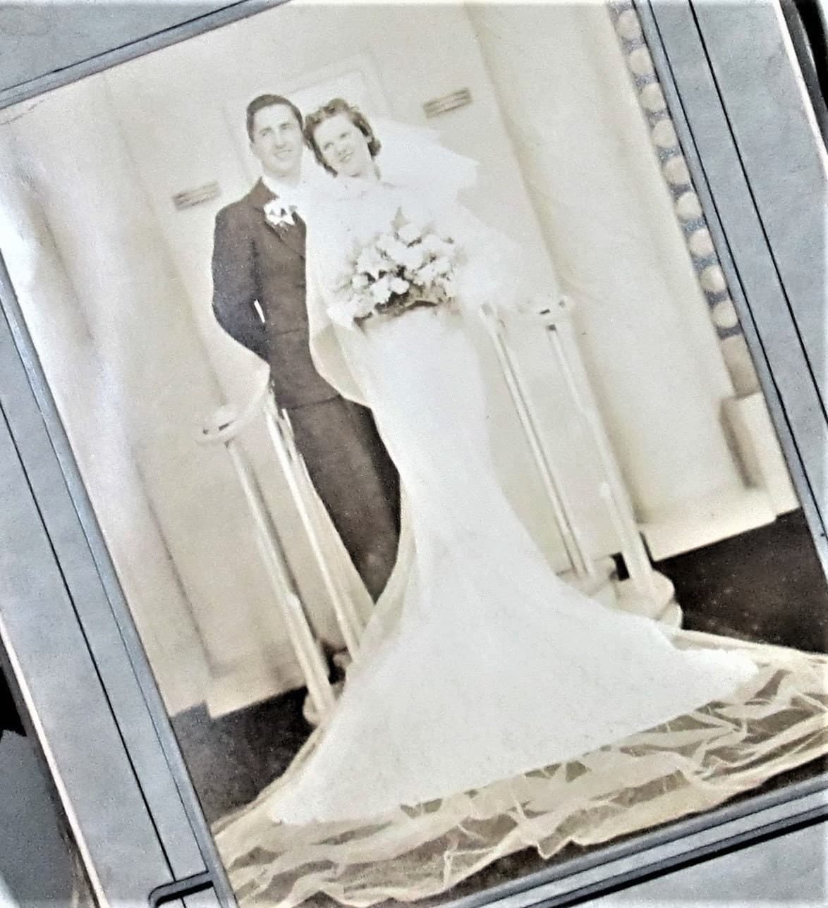 Vintage 1930's Wedding Photo by The Grand Studio