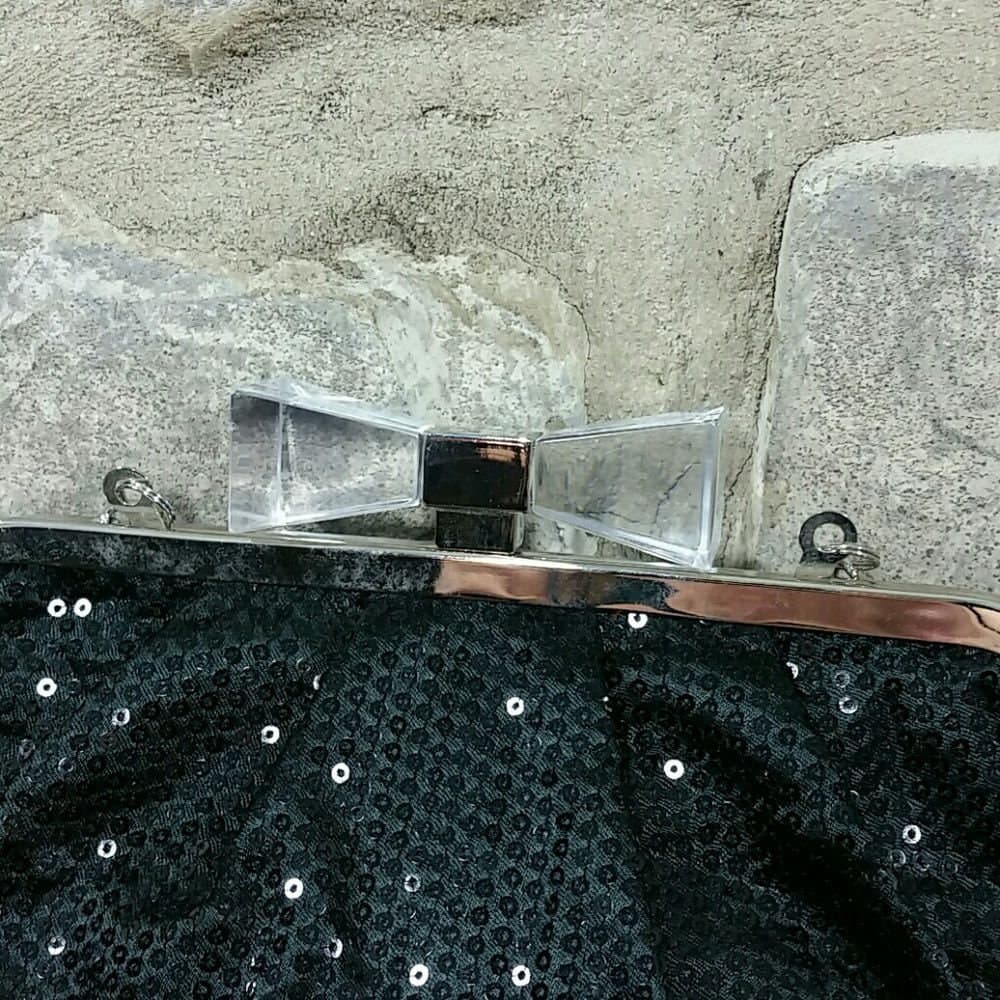 Vintage Jessica McClintock Sequin Evening Bag - Thumbnail 2
