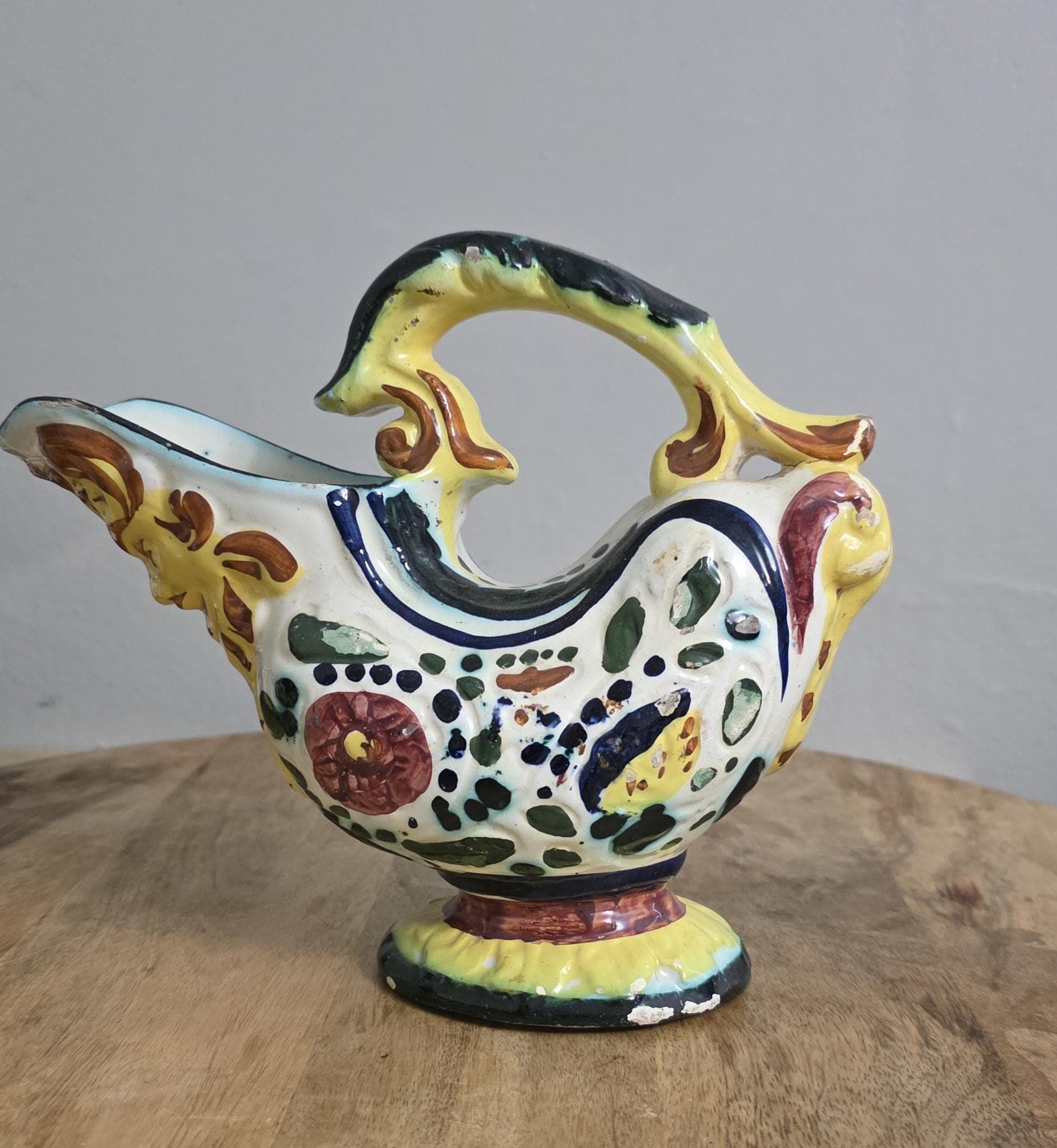 Vintage Italian Pottery Ewer Pourer - Thumbnail 2