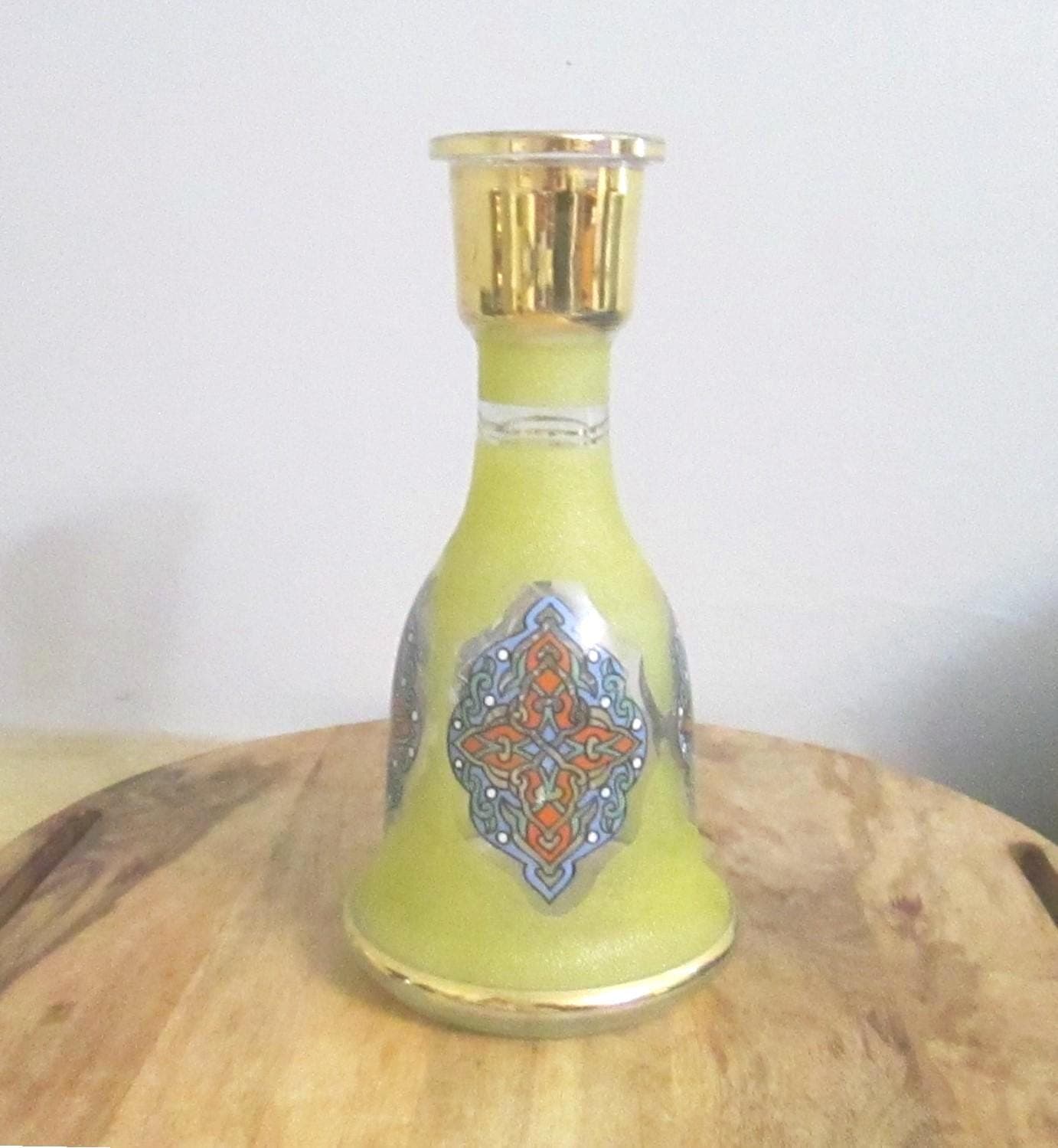 Vintage Bohemian Celtic Design Decanter Vase