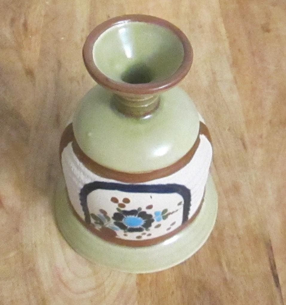 Vintage Vicman Mexico Pottery Bell - Thumbnail 2