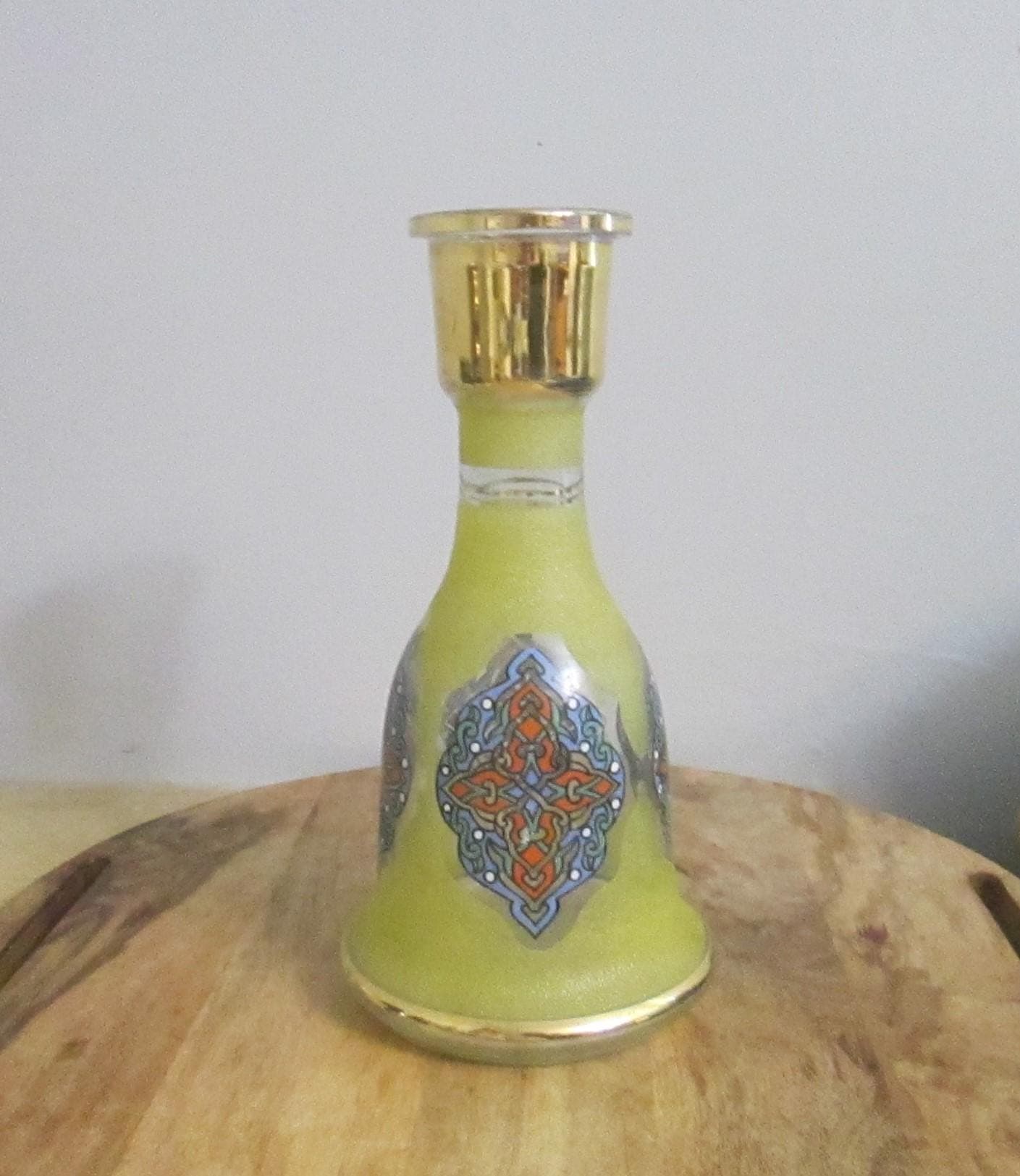 Vintage Bohemian Celtic Design Decanter Vase - Thumbnail 2