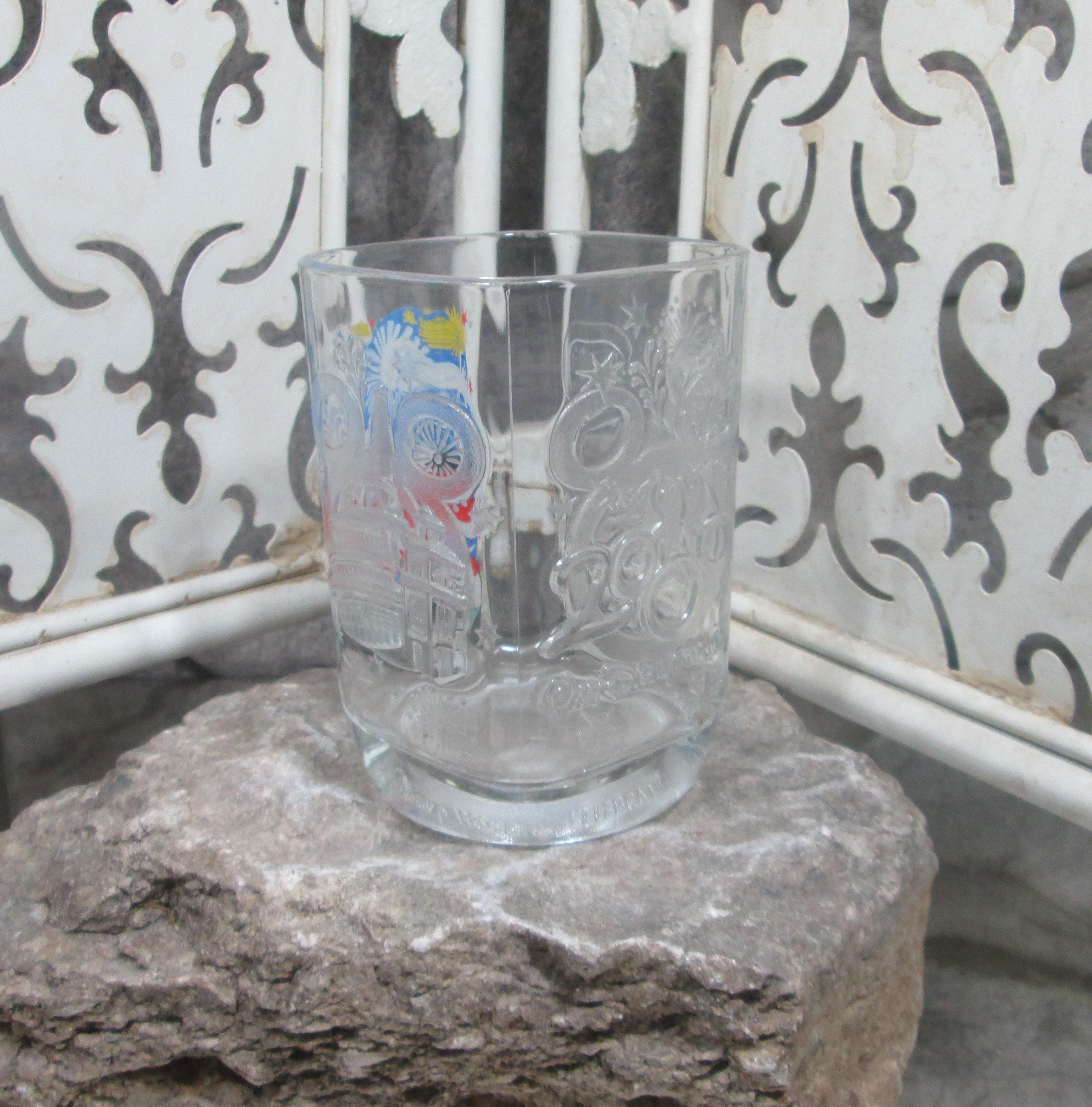 Vintage Mickey Mouse Epcot Center Embossed Drinking Glass - Thumbnail 2