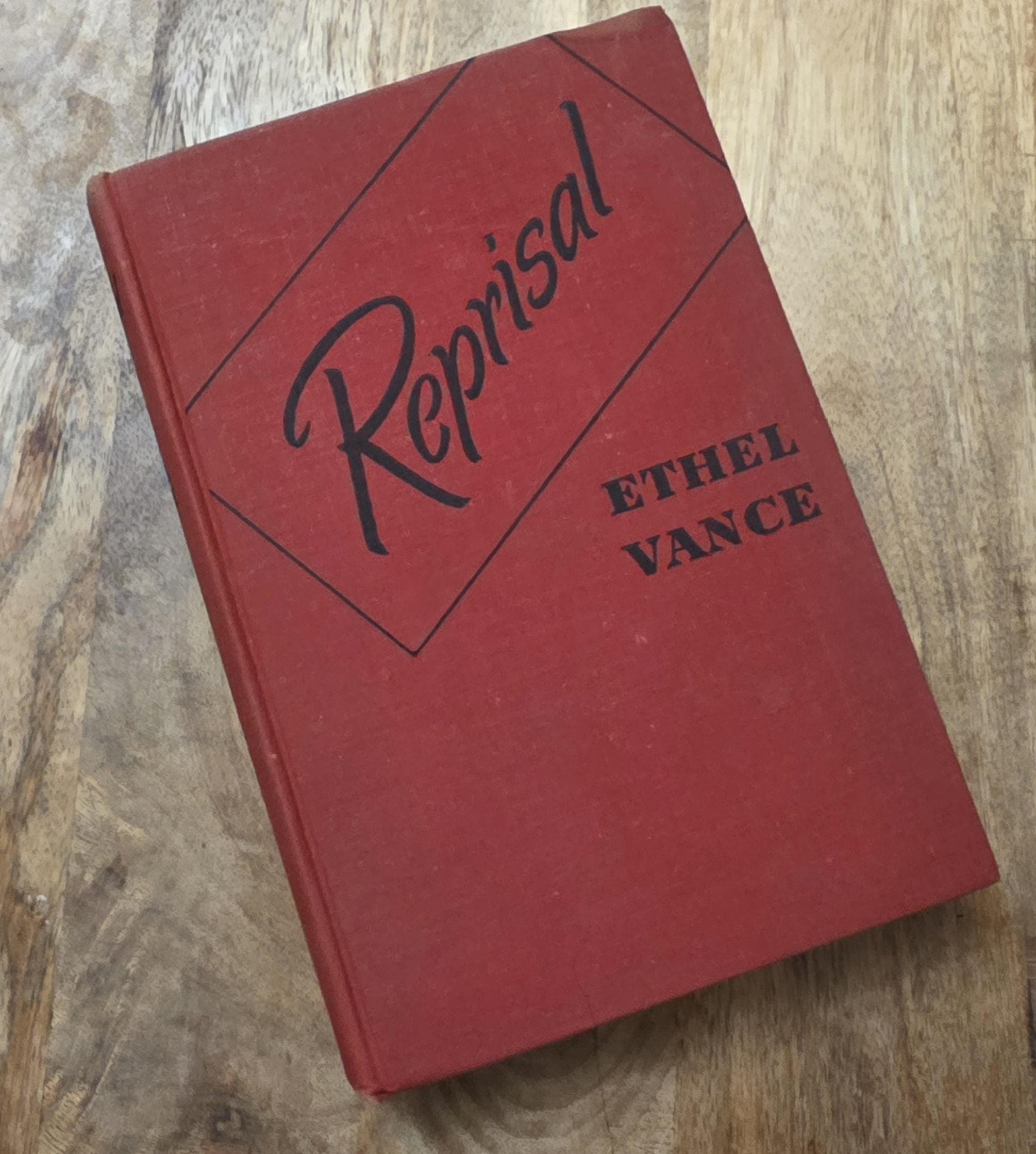 Reprisal by Ethel Vance, 1943, Vintage Book